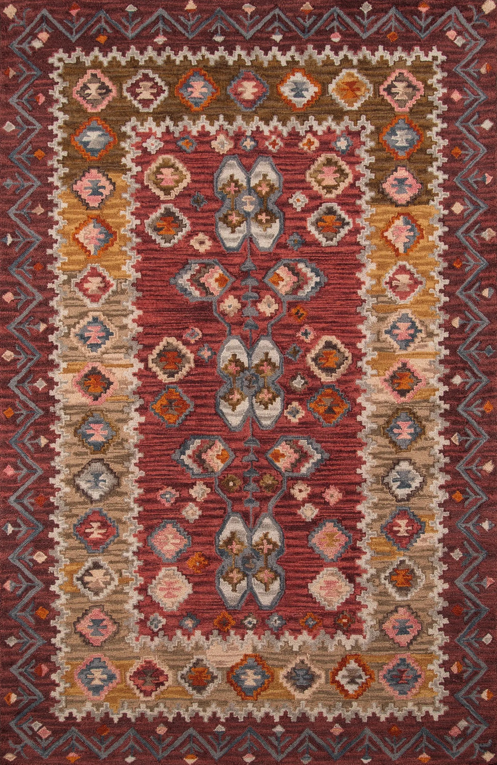 Tangier TAN-1 Red Area Rug by Momeni