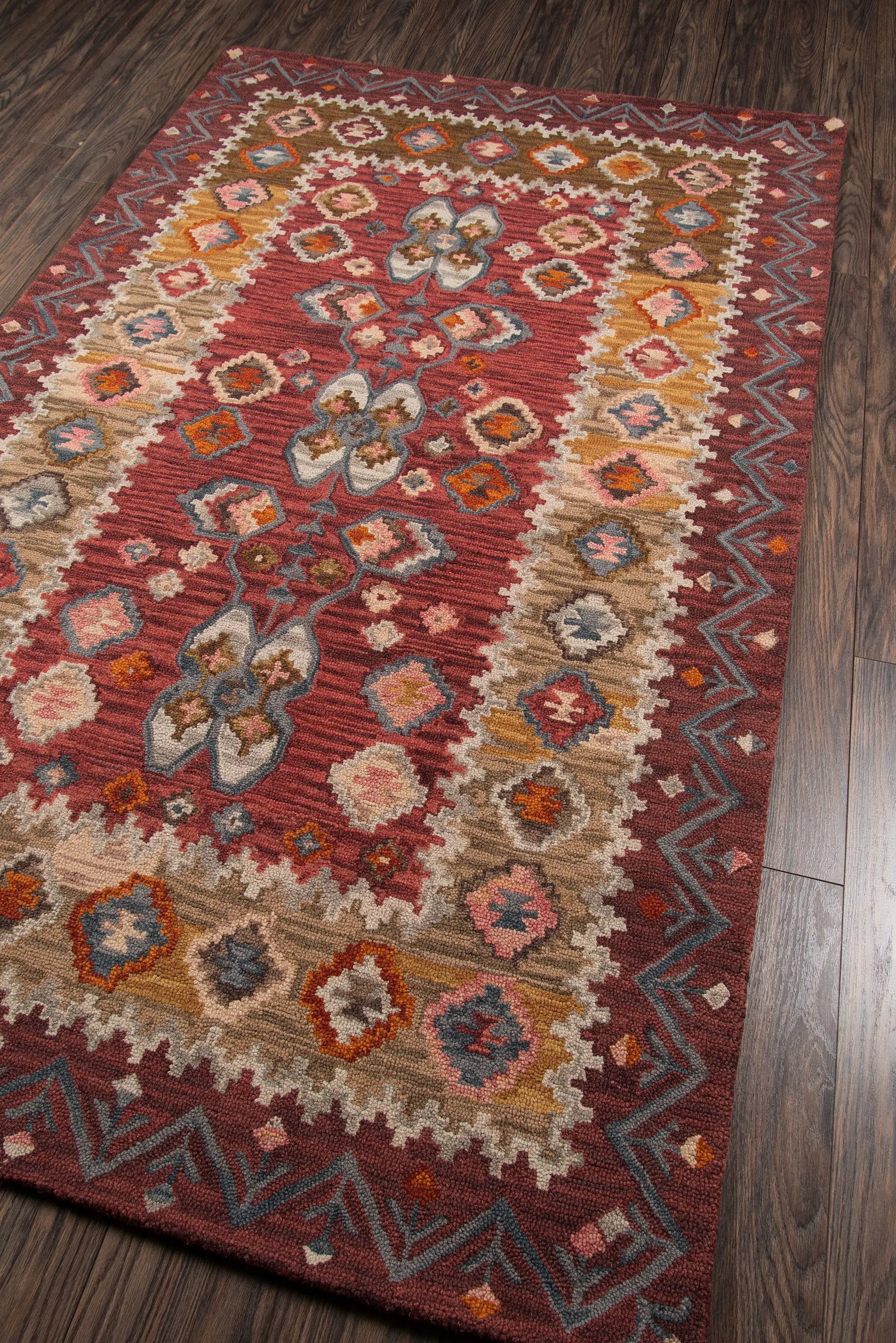 Tangier TAN-1 Red Area Rug by Momeni