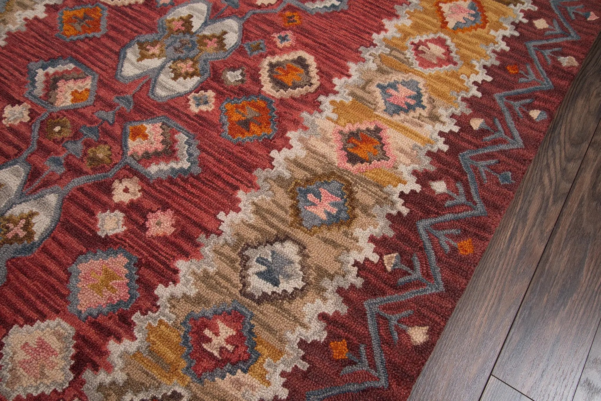 Tangier TAN-1 Red Area Rug by Momeni
