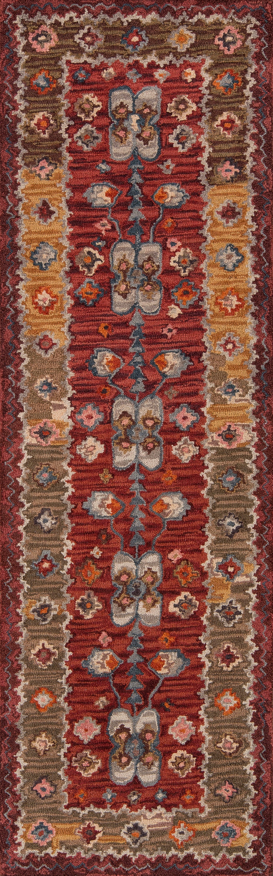 Momeni Tangier TAN-1 Red Hand Tufted Area Rug