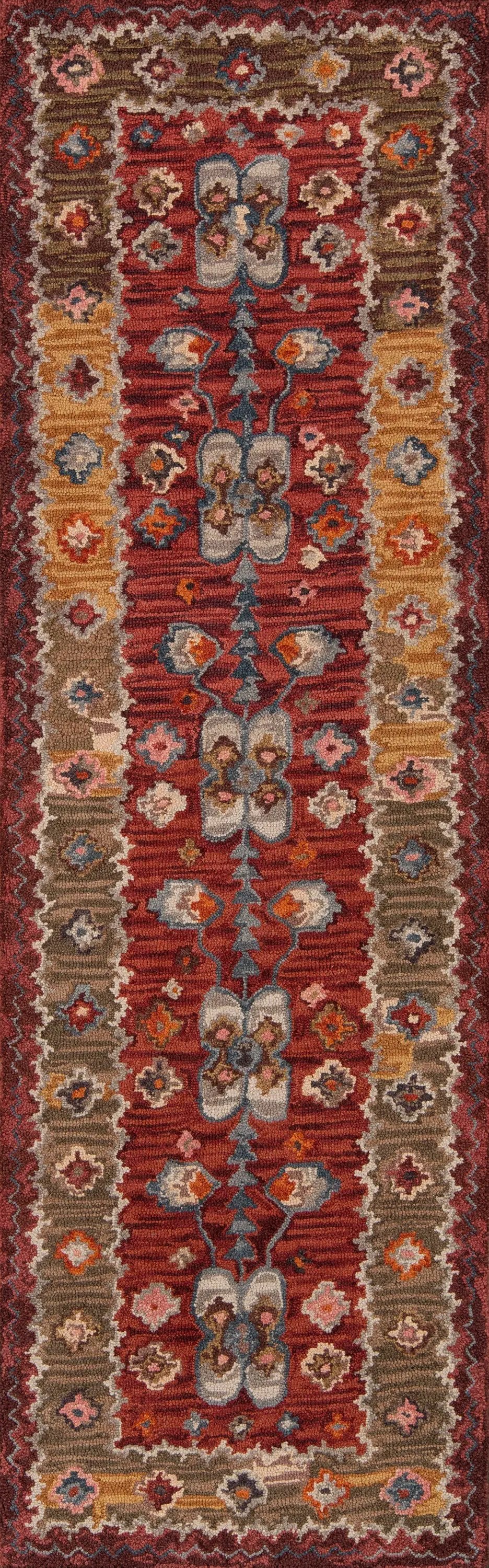 Tangier TAN-1 Red Area Rug by Momeni