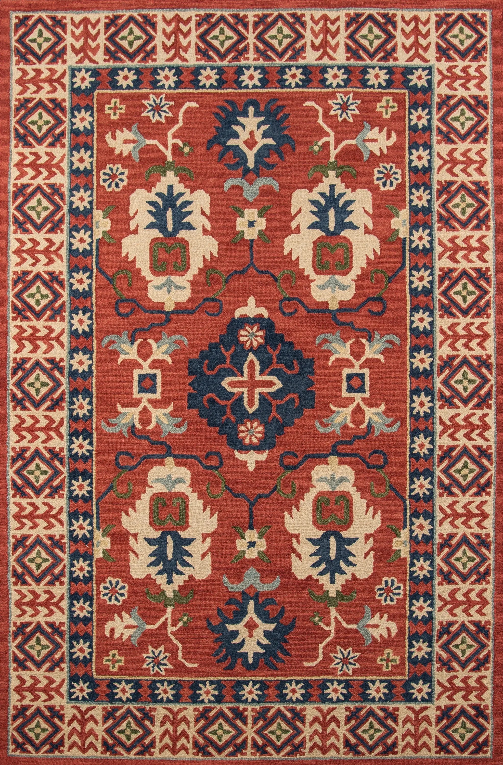 Tangier TAN-3 Red Area Rug by Momeni