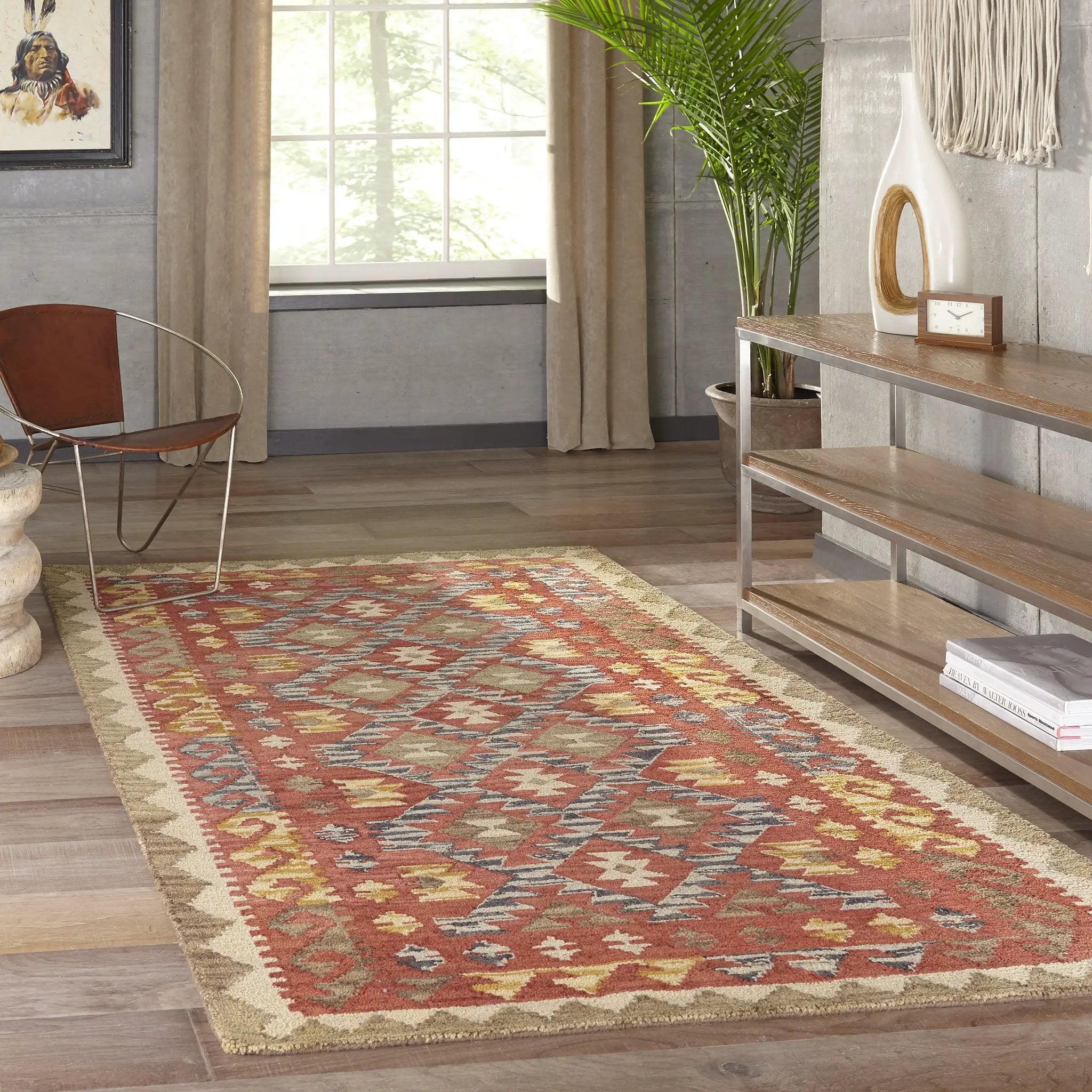 Tangier TAN-7 Red Area Rug by Momeni