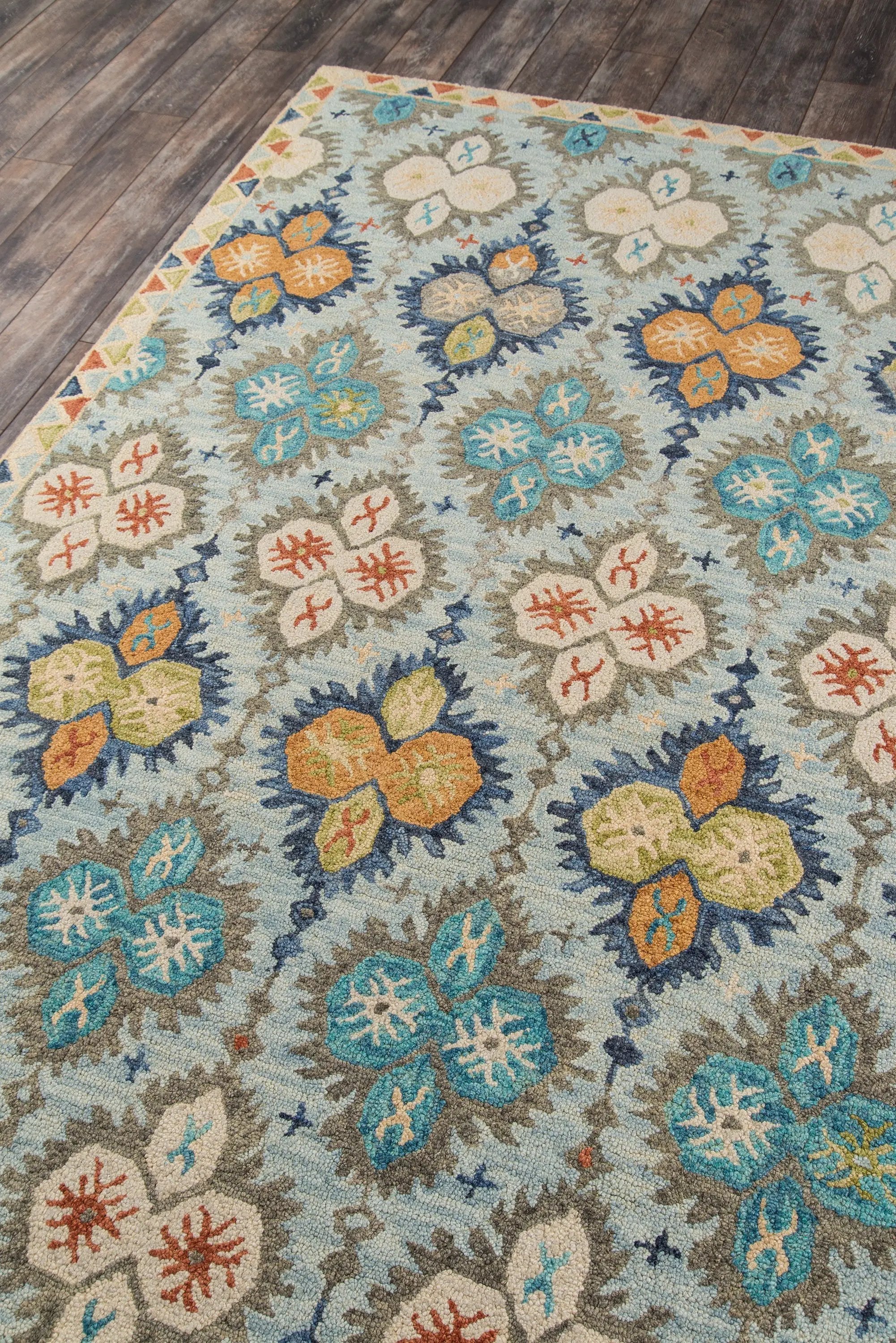 Tangier TAN-17 Blue Area Rug by Momeni