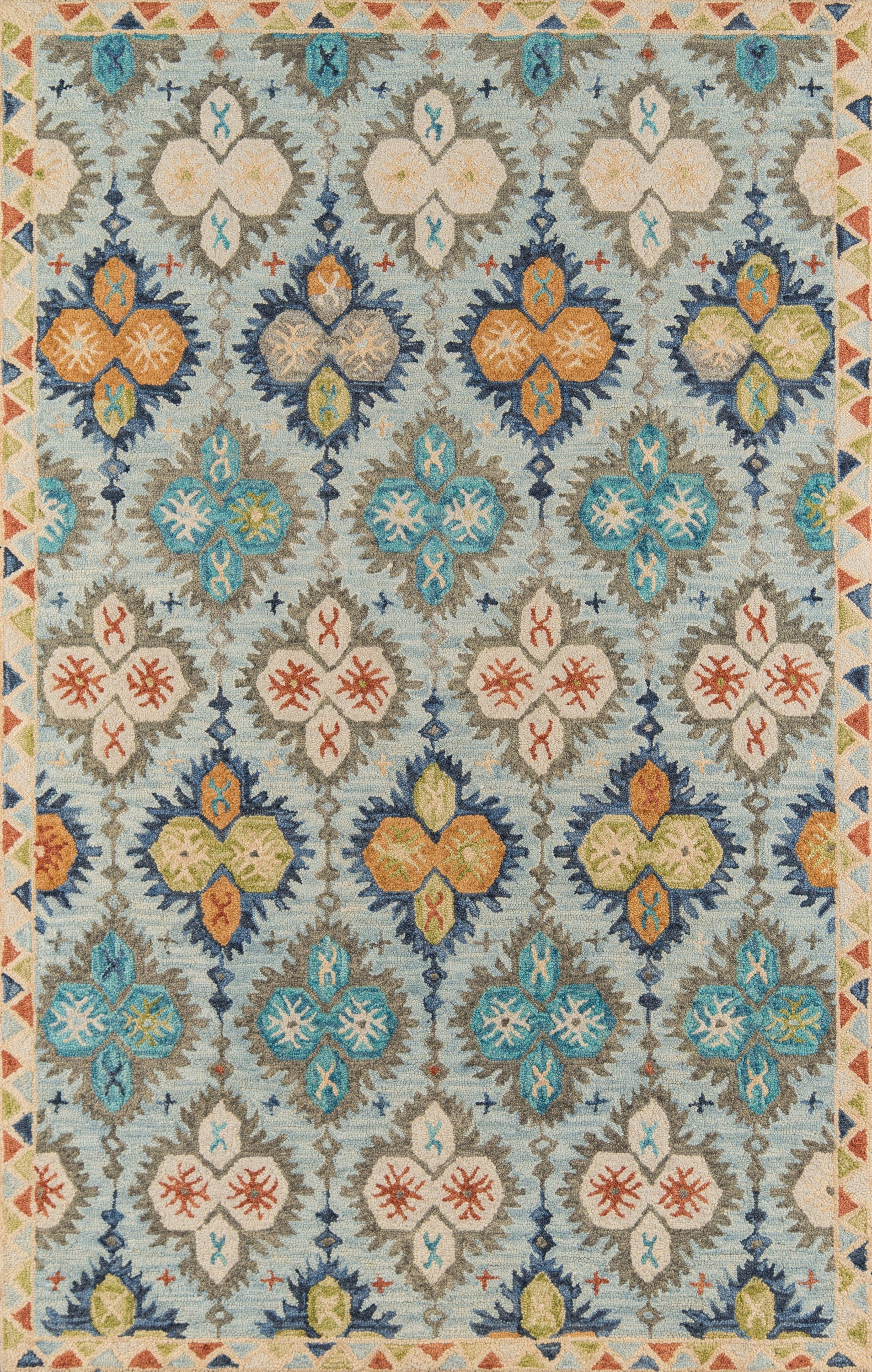 Momeni Tangier TAN17 Blue Hand Tufted Area Rug
