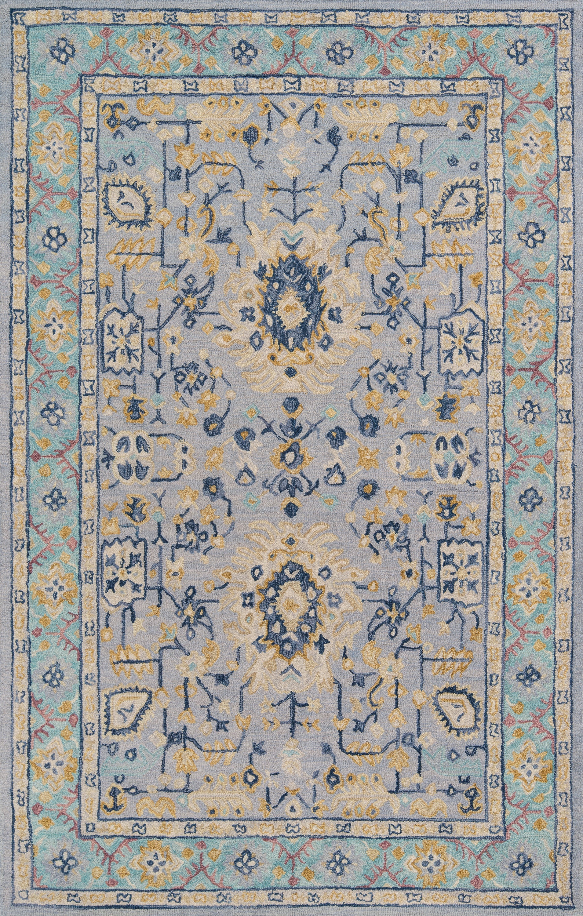 Momeni Tangier TAN30 Blue Hand Tufted Area Rug