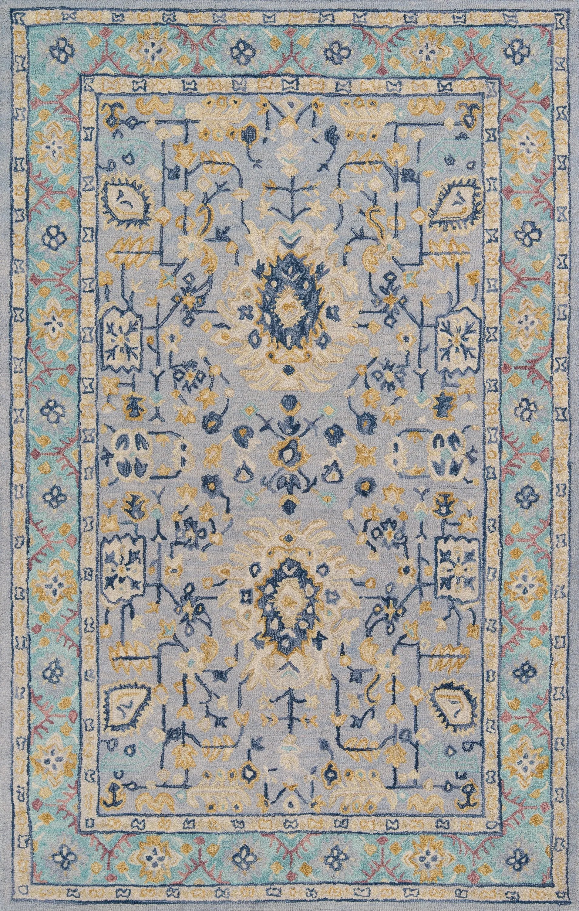 Tangier TAN-30 Blue Area Rug by Momeni