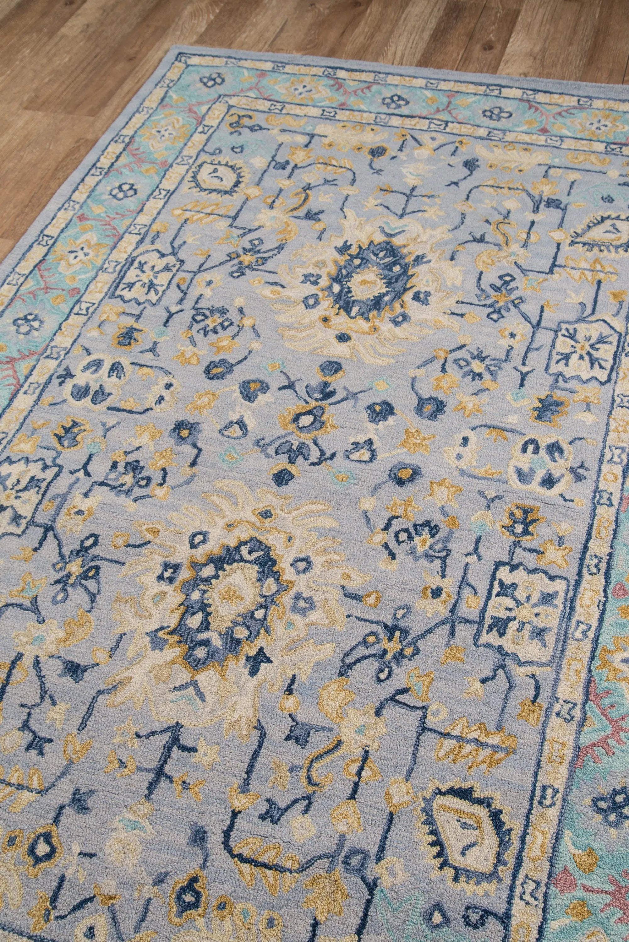 Tangier TAN-30 Blue Area Rug by Momeni