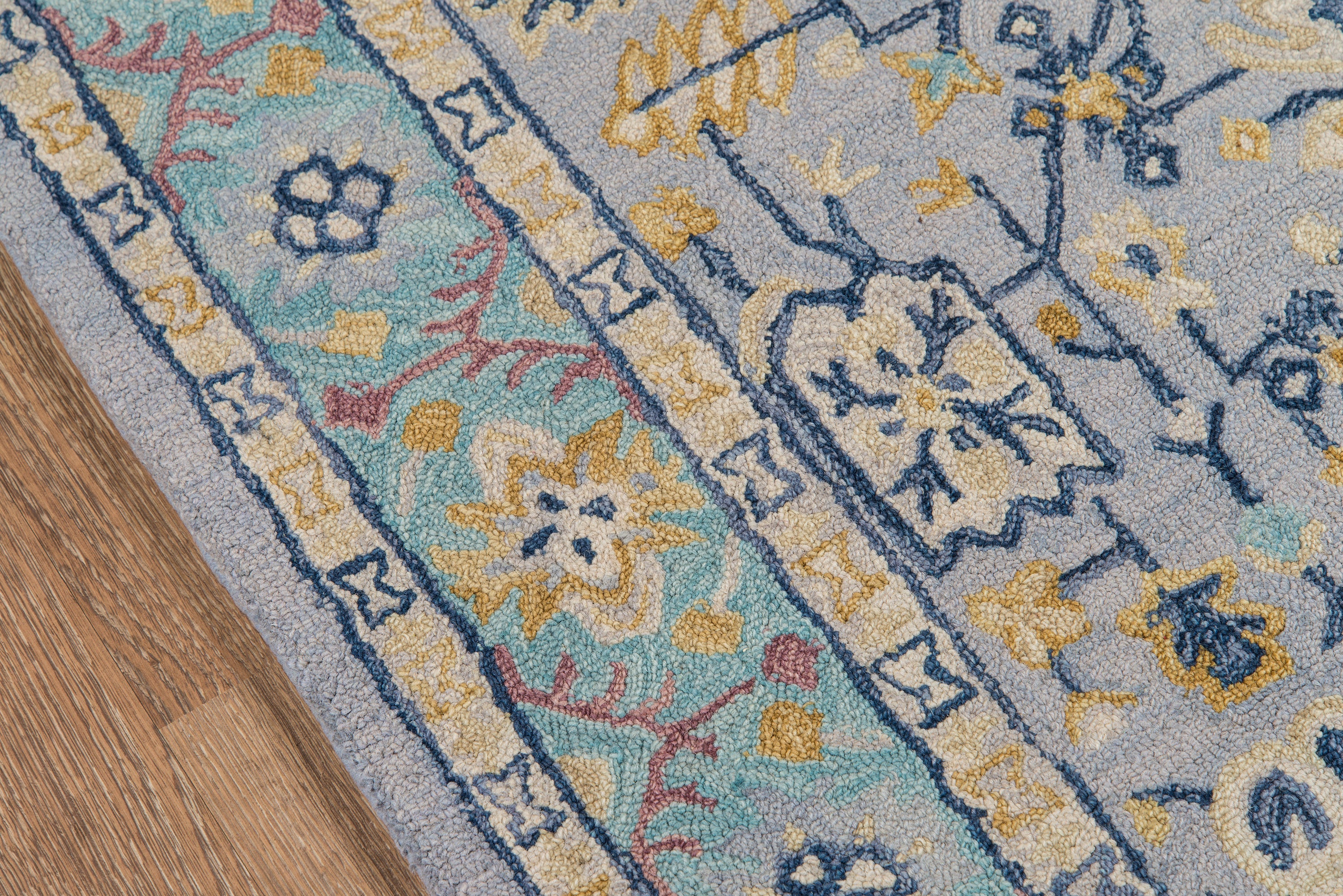 Momeni Tangier TAN30 Blue Hand Tufted Area Rug