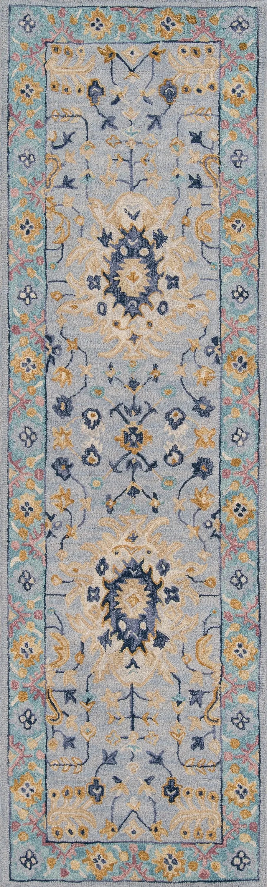 Tangier TAN-30 Blue Area Rug by Momeni