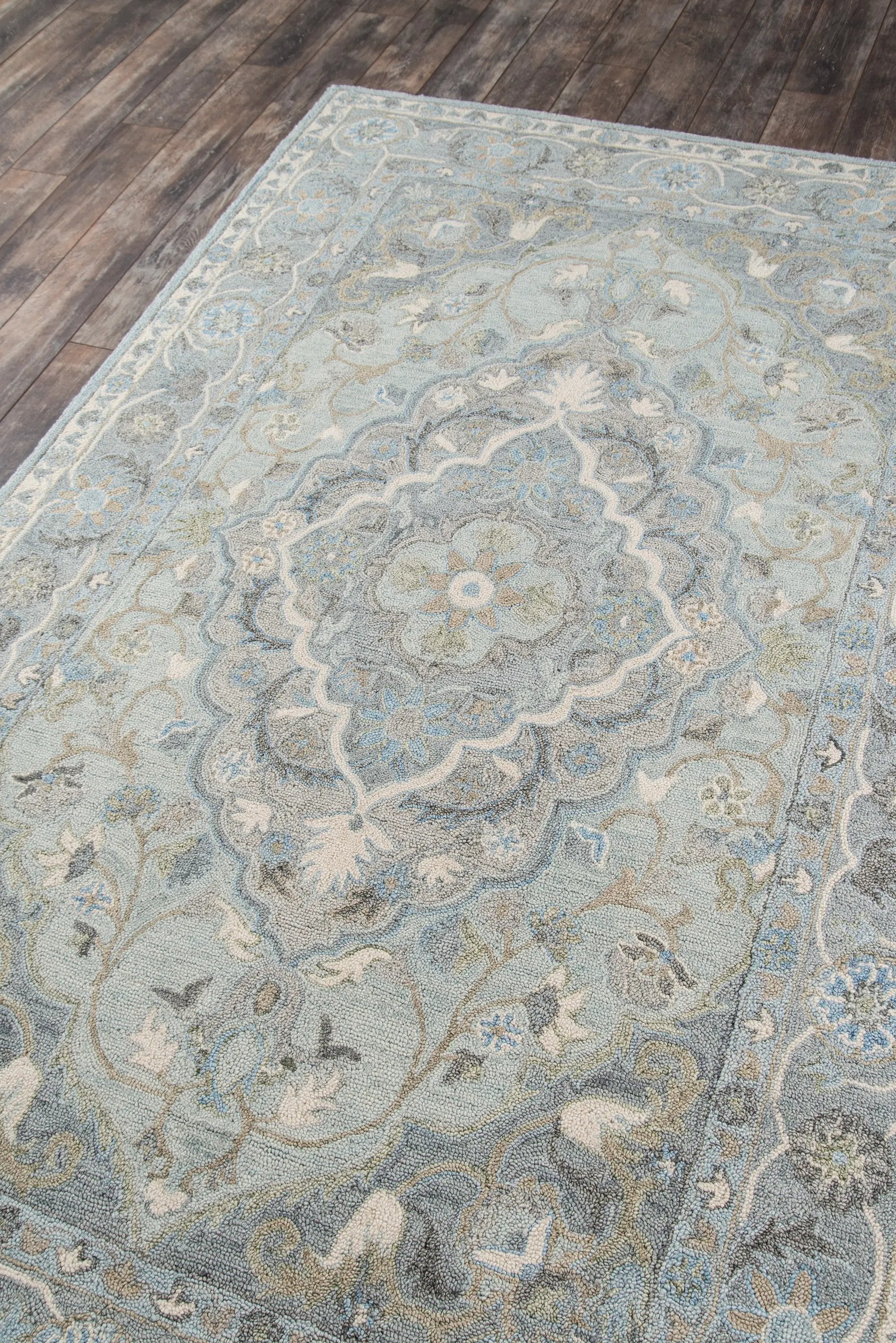 Tangier TAN-33 Blue Area Rug by Momeni