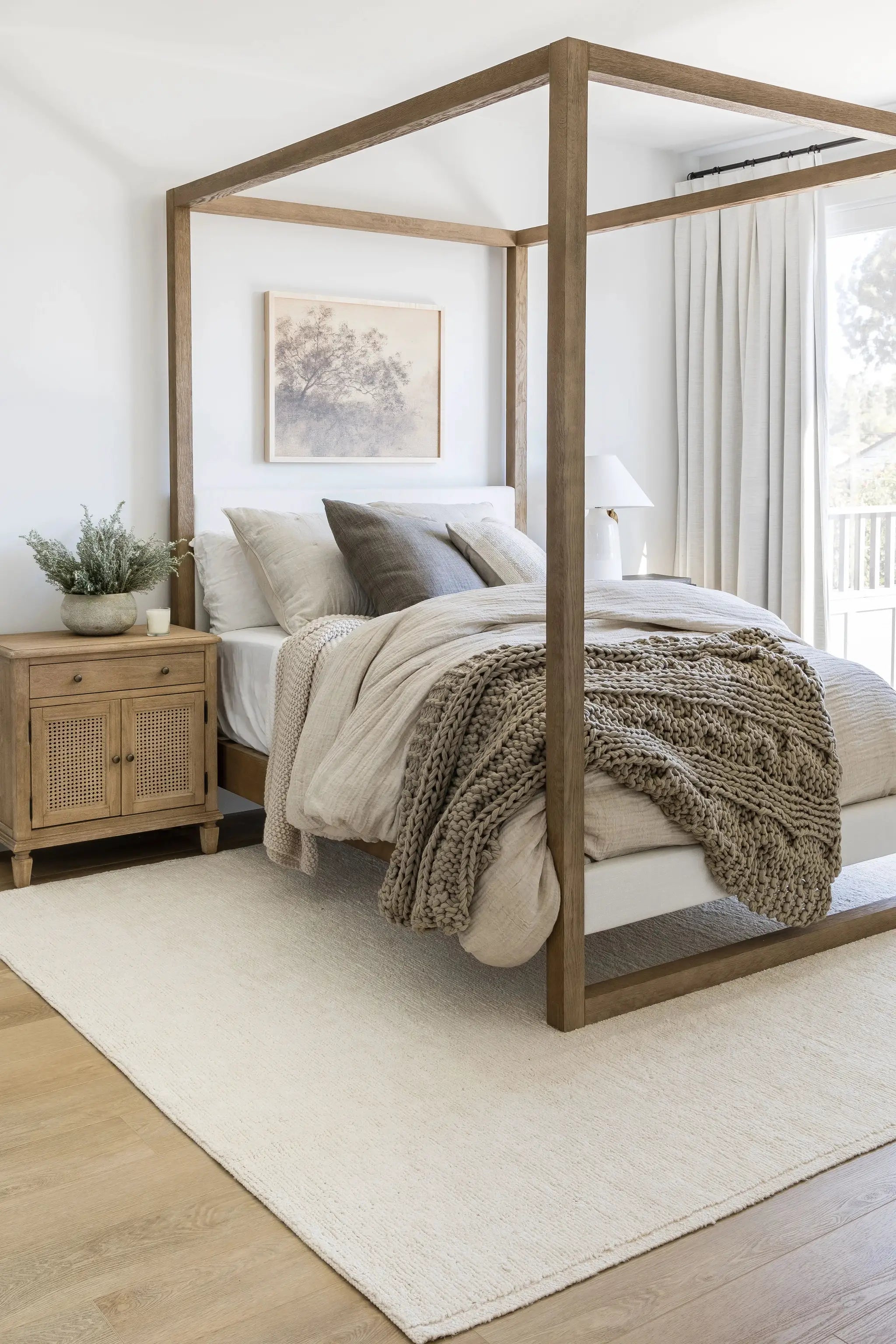 Tavira TAV-1 (Solid) Ivory Area Rug by Pure Salt by Momeni