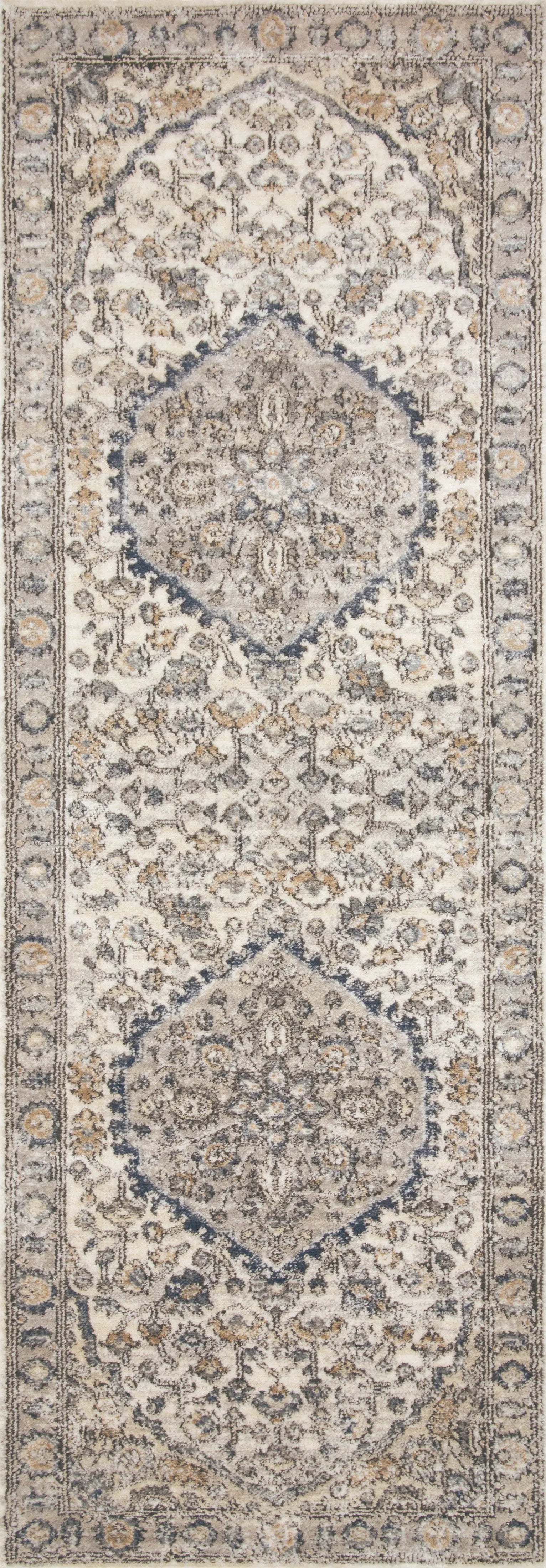 Teagan TEA-01 Natural / Lt. Grey Area Rug by Loloi