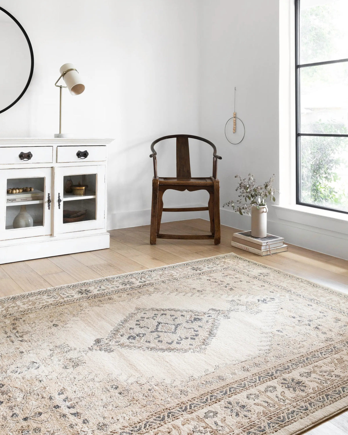 Teagan TEA-02 Oatmeal / Ivory Area Rug by Loloi