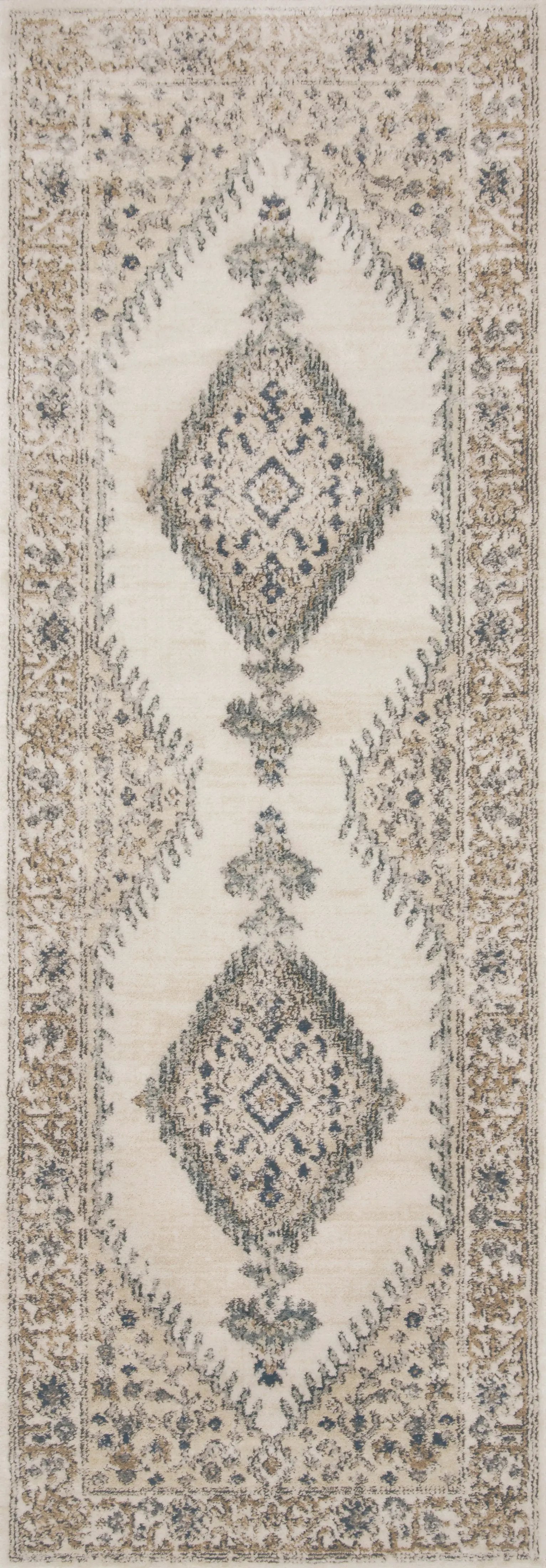 Teagan TEA-02 Oatmeal / Ivory Area Rug by Loloi