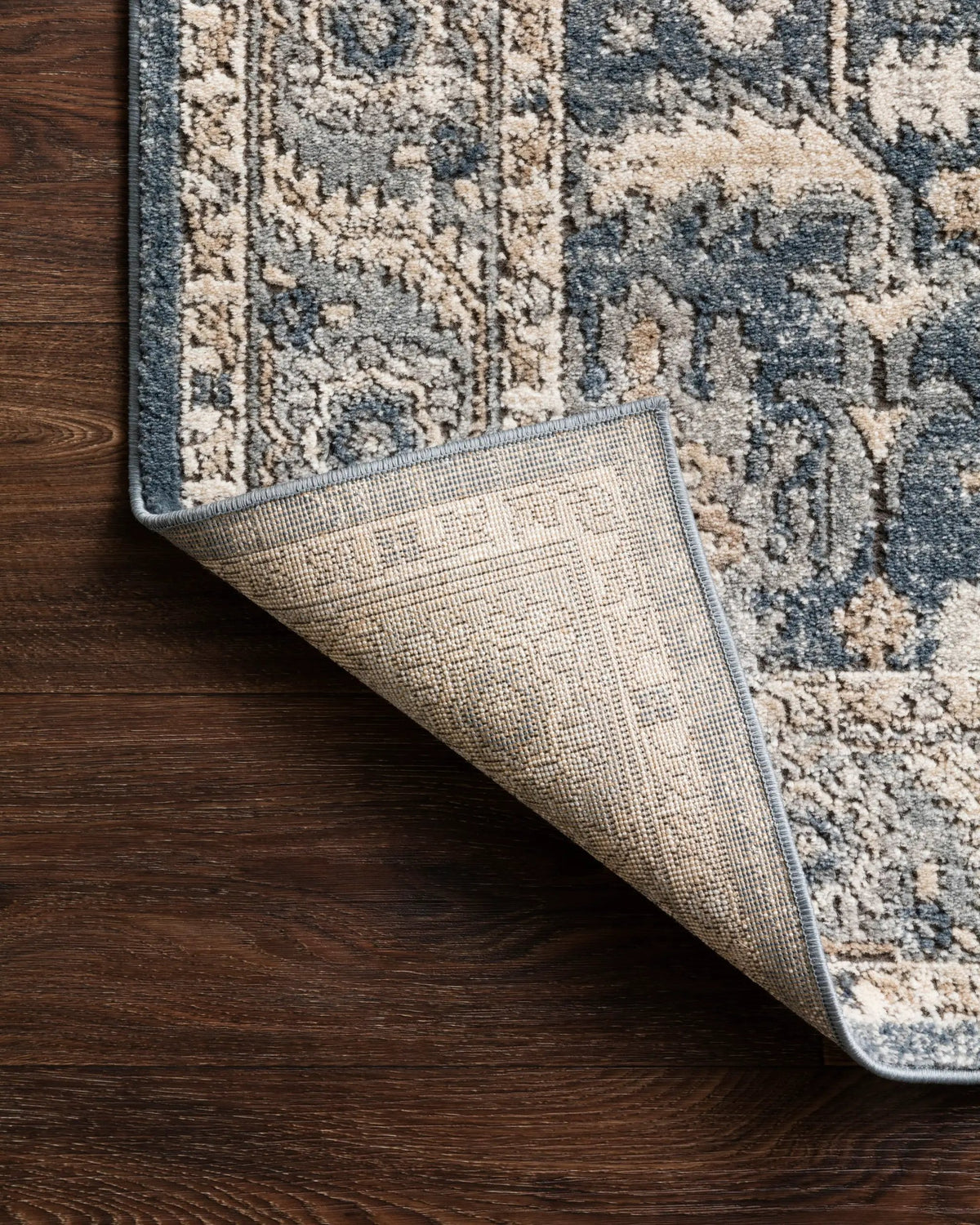 Teagan TEA-03 Denim / Pebble Area Rug by Loloi