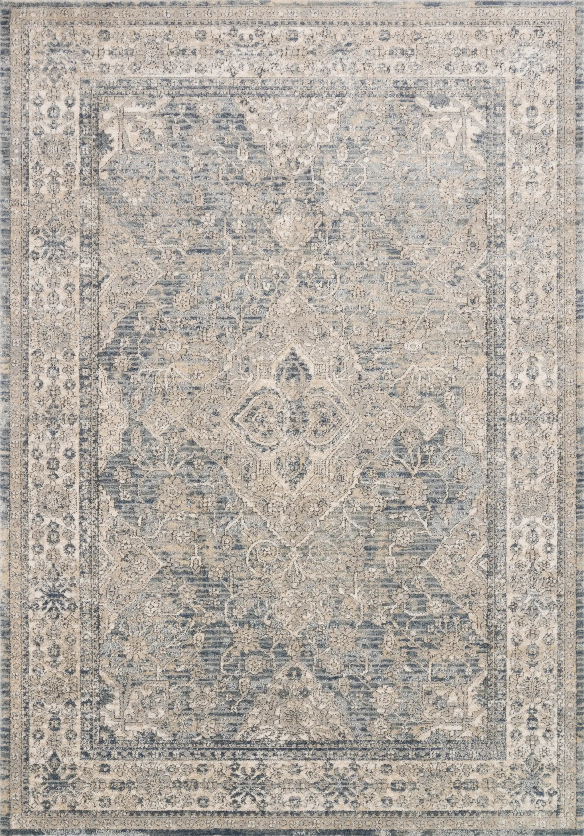 Teagan TEA-04 Sky / Natural Area Rug by Loloi