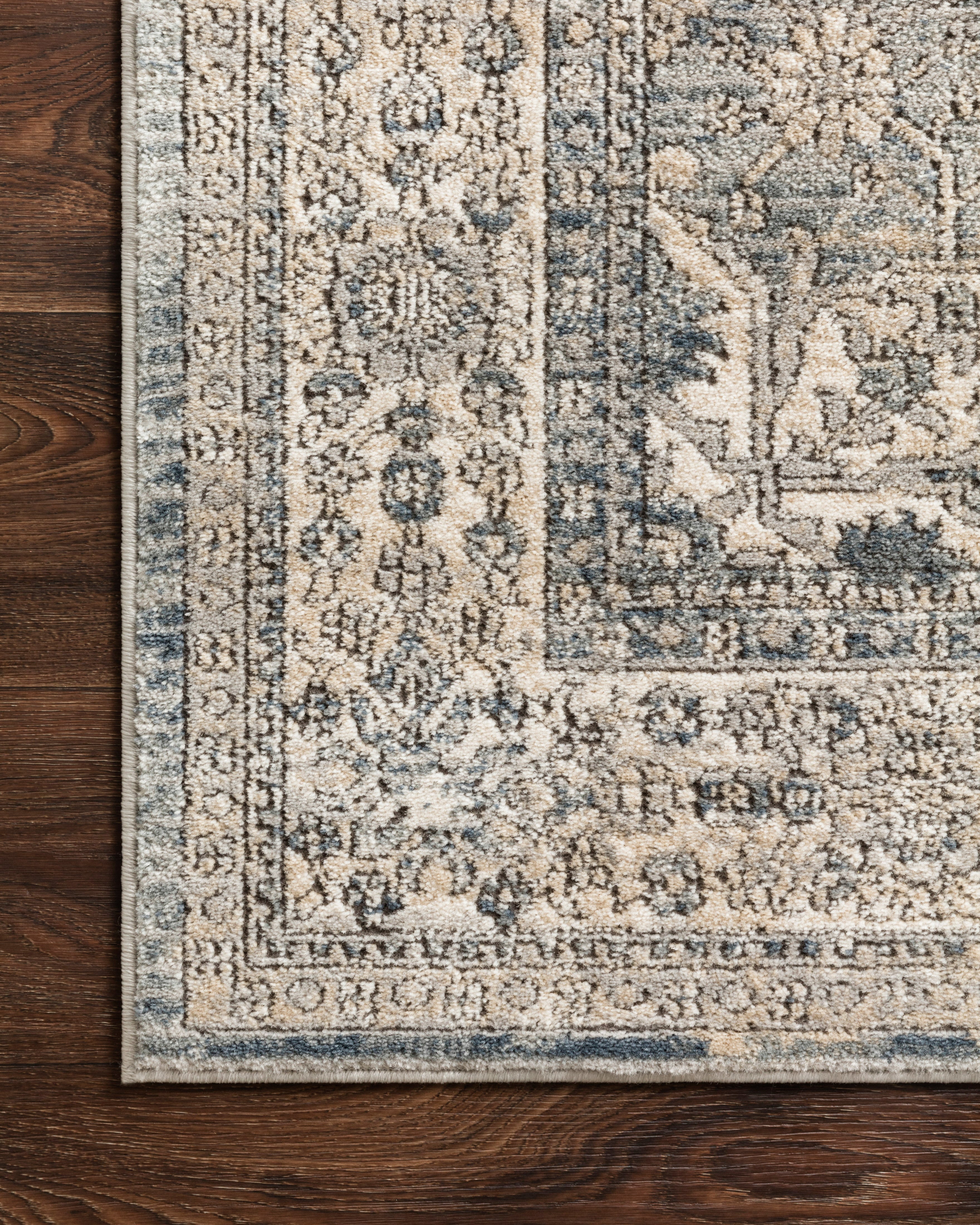The Teagan TEA-04 Sky / Natural Area Rug brings breezy sky-blue and warm natural character and contemporary flair to your home in a power-loomed polypropylene and polyester area rug