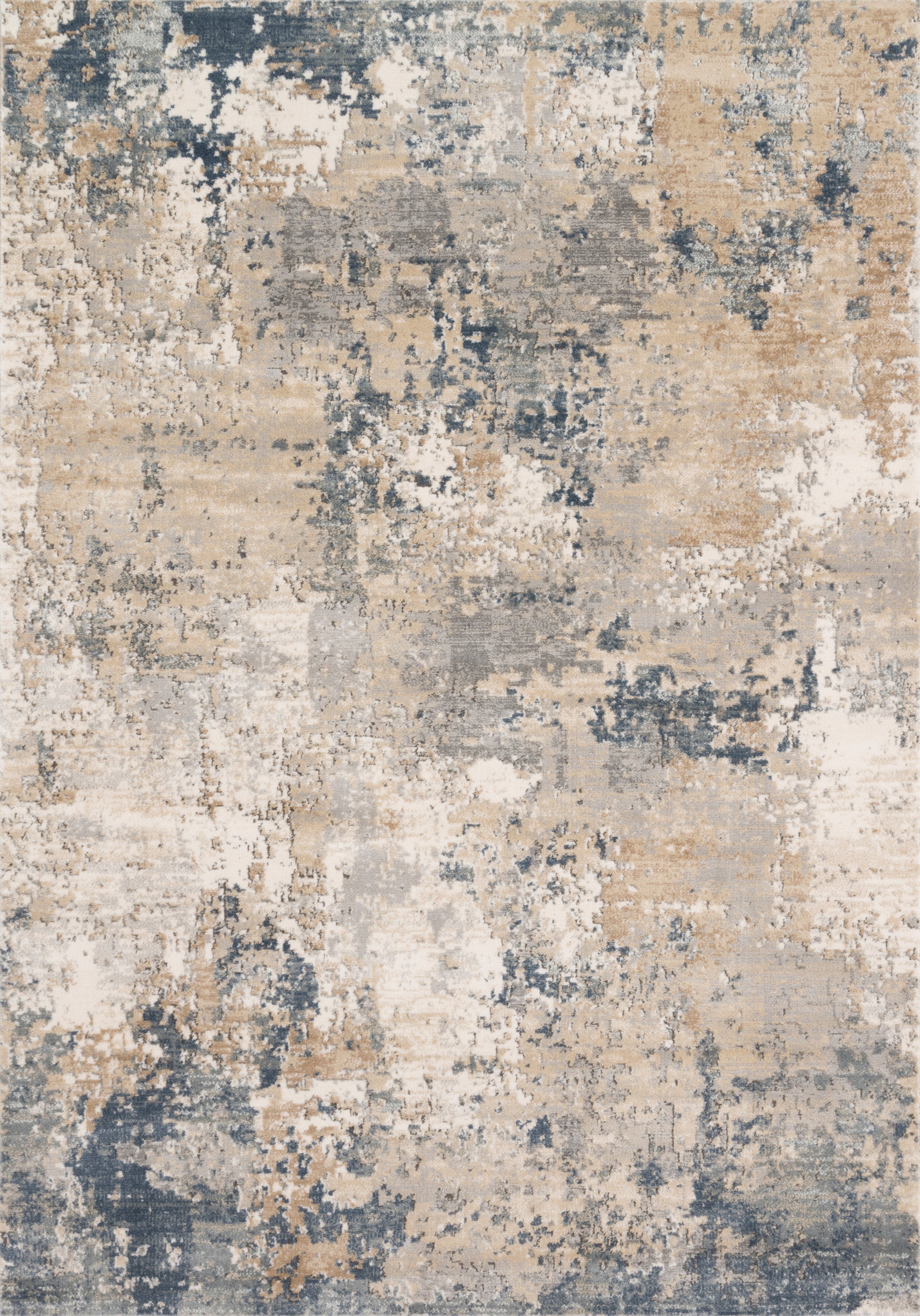 A power-loomed polypropylene and polyester area rug with contemporary design in sandy and soft misty hues, the Teagan TEA-06 Sand / Mist Area Rug is a standout in any décor