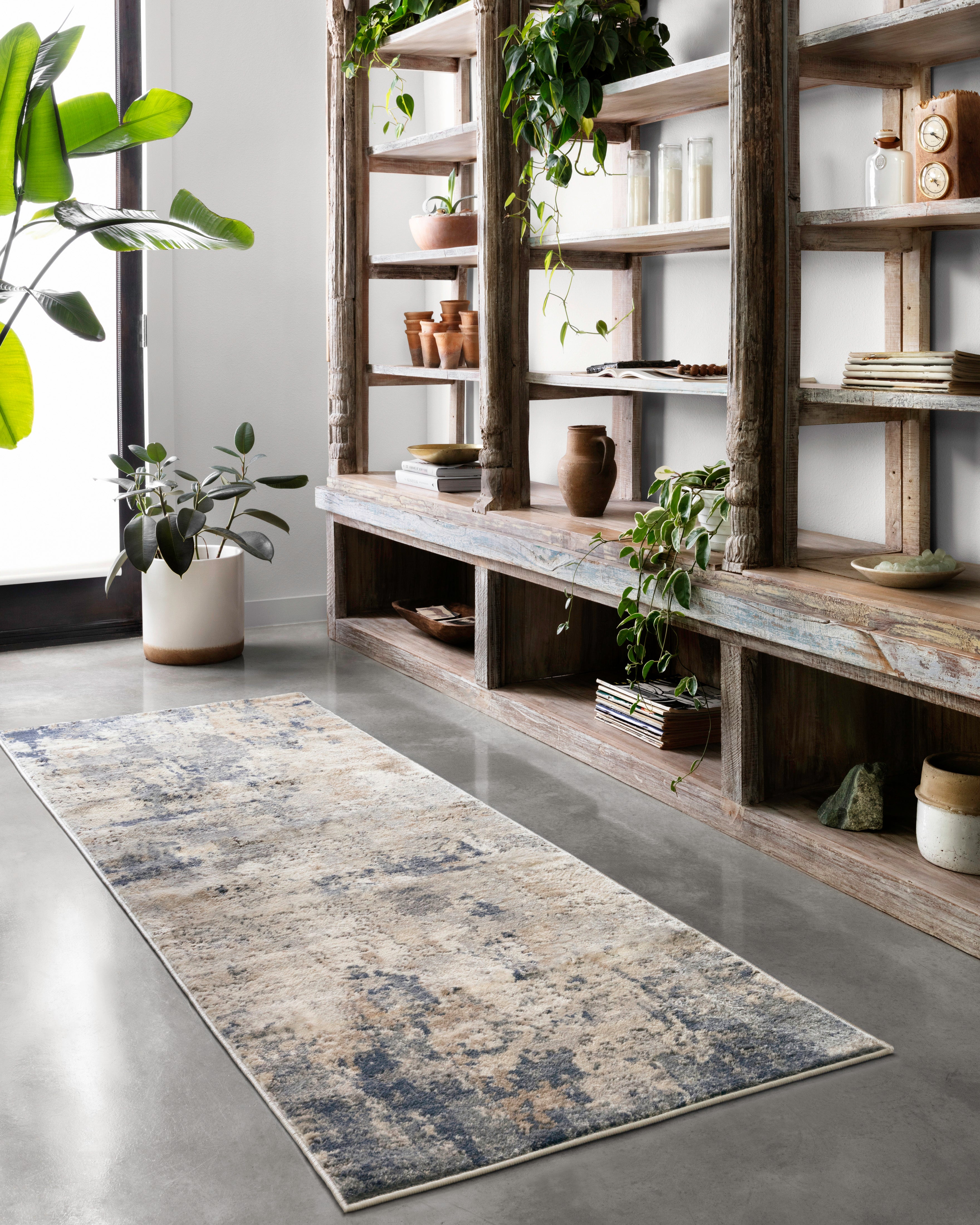 A power-loomed polypropylene and polyester area rug with contemporary design in sandy and soft misty hues, the Teagan TEA-06 Sand / Mist Area Rug is a standout in any décor