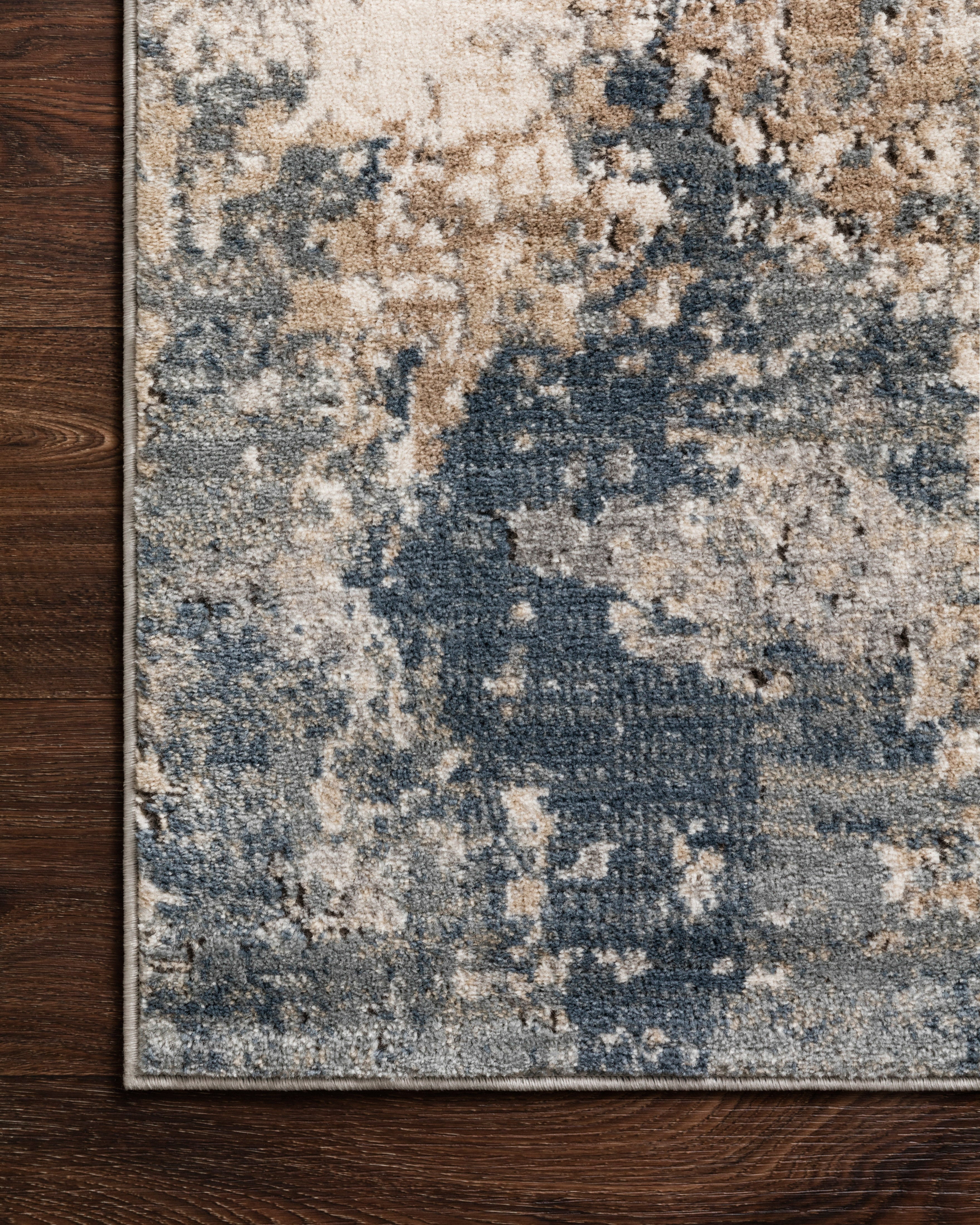 A power-loomed polypropylene and polyester area rug with contemporary design in sandy and soft misty hues, the Teagan TEA-06 Sand / Mist Area Rug is a standout in any décor