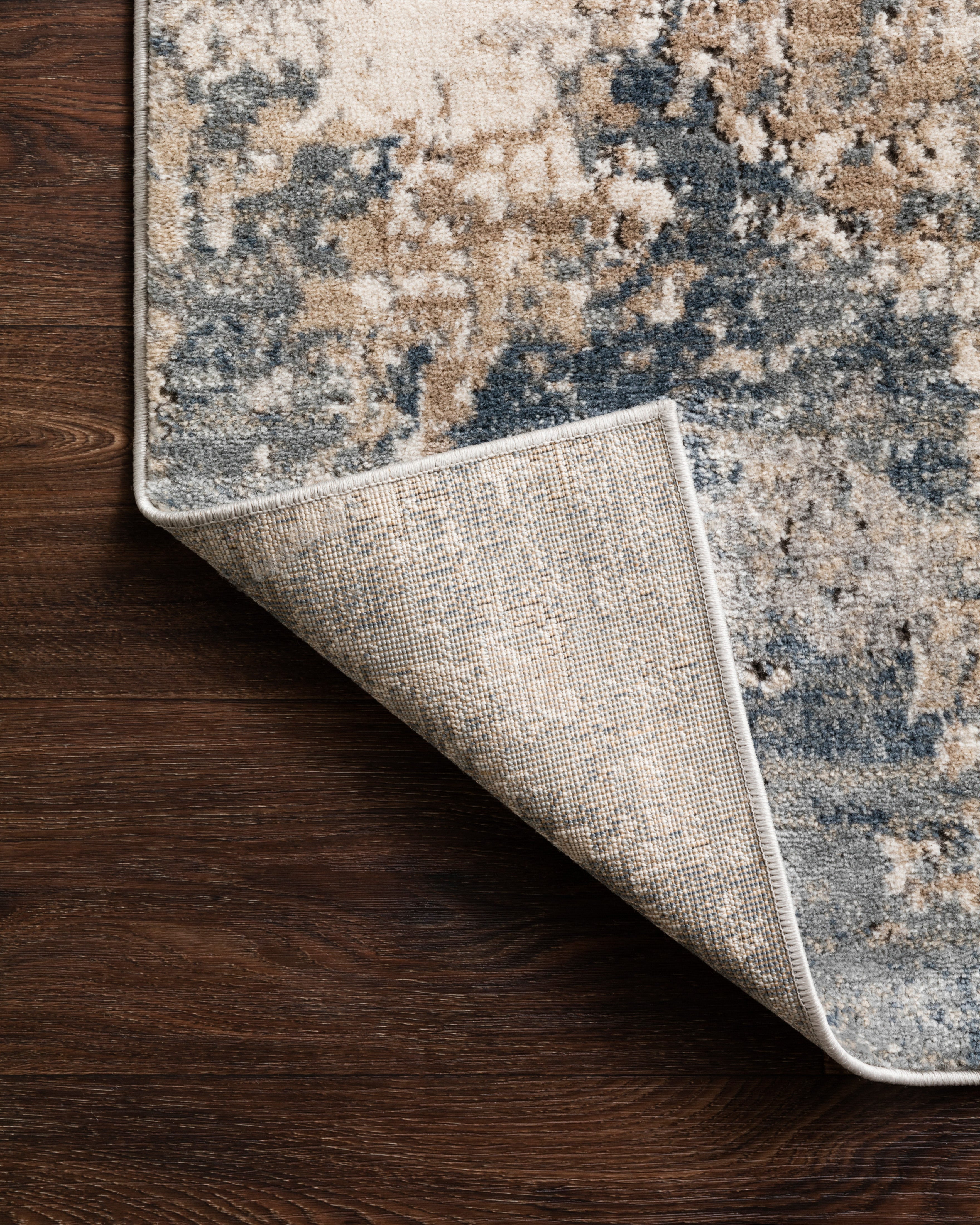 A power-loomed polypropylene and polyester area rug with contemporary design in sandy and soft misty hues, the Teagan TEA-06 Sand / Mist Area Rug is a standout in any décor
