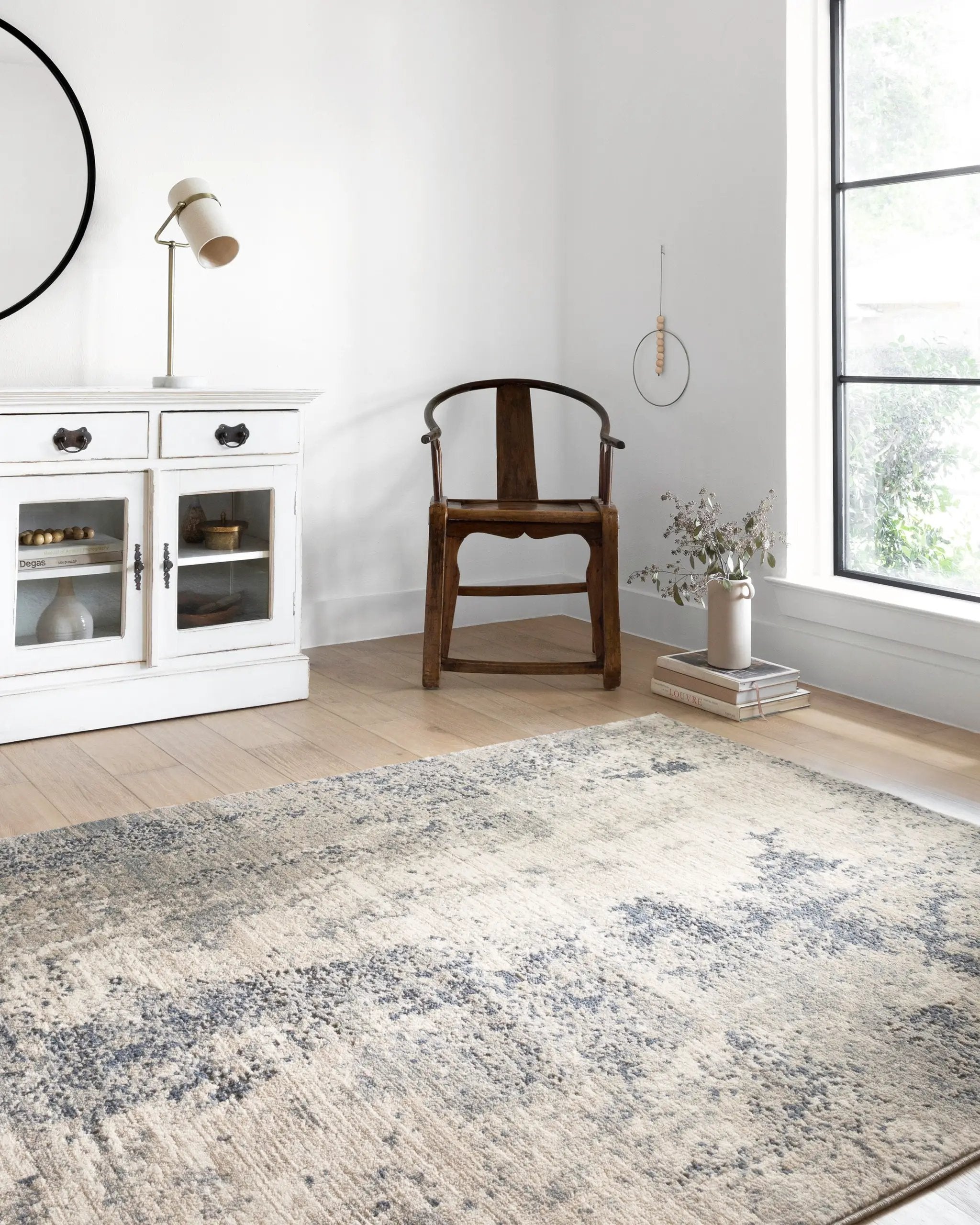 Teagan TEA-07 Natural / Denim Area Rug by Loloi