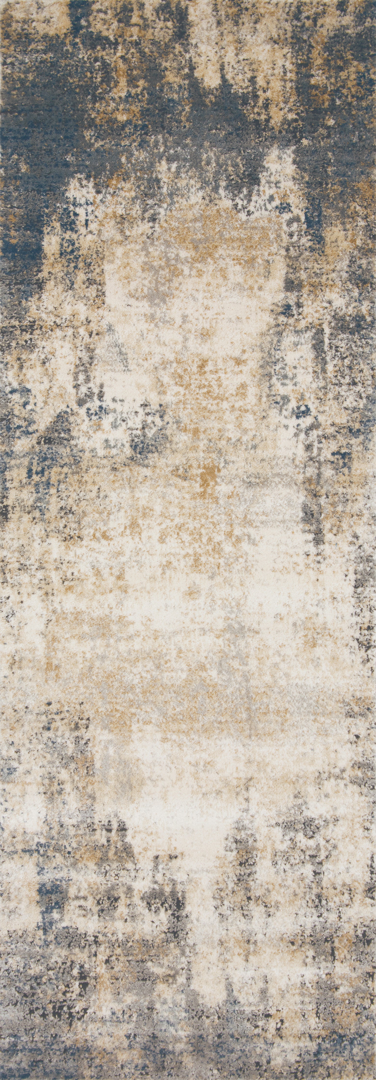 Dressed in refined ivory and soft misty hues with contemporary detail, the Teagan TEA-08 Ivory / Mist Area Rug is a power-loomed polypropylene and polyester area rug that completes any room