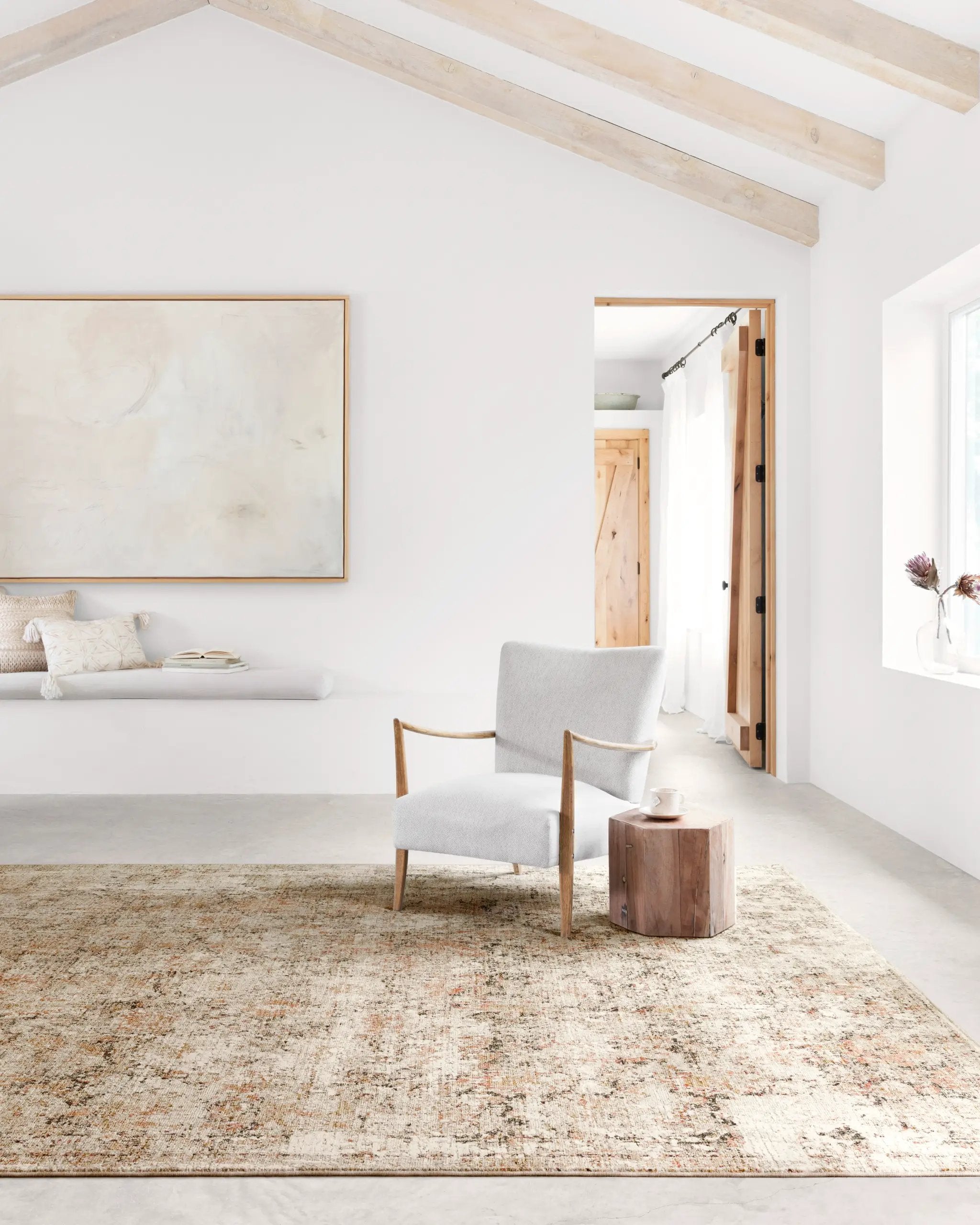 Theia THE-02 Taupe / Gold Area Rug by Loloi