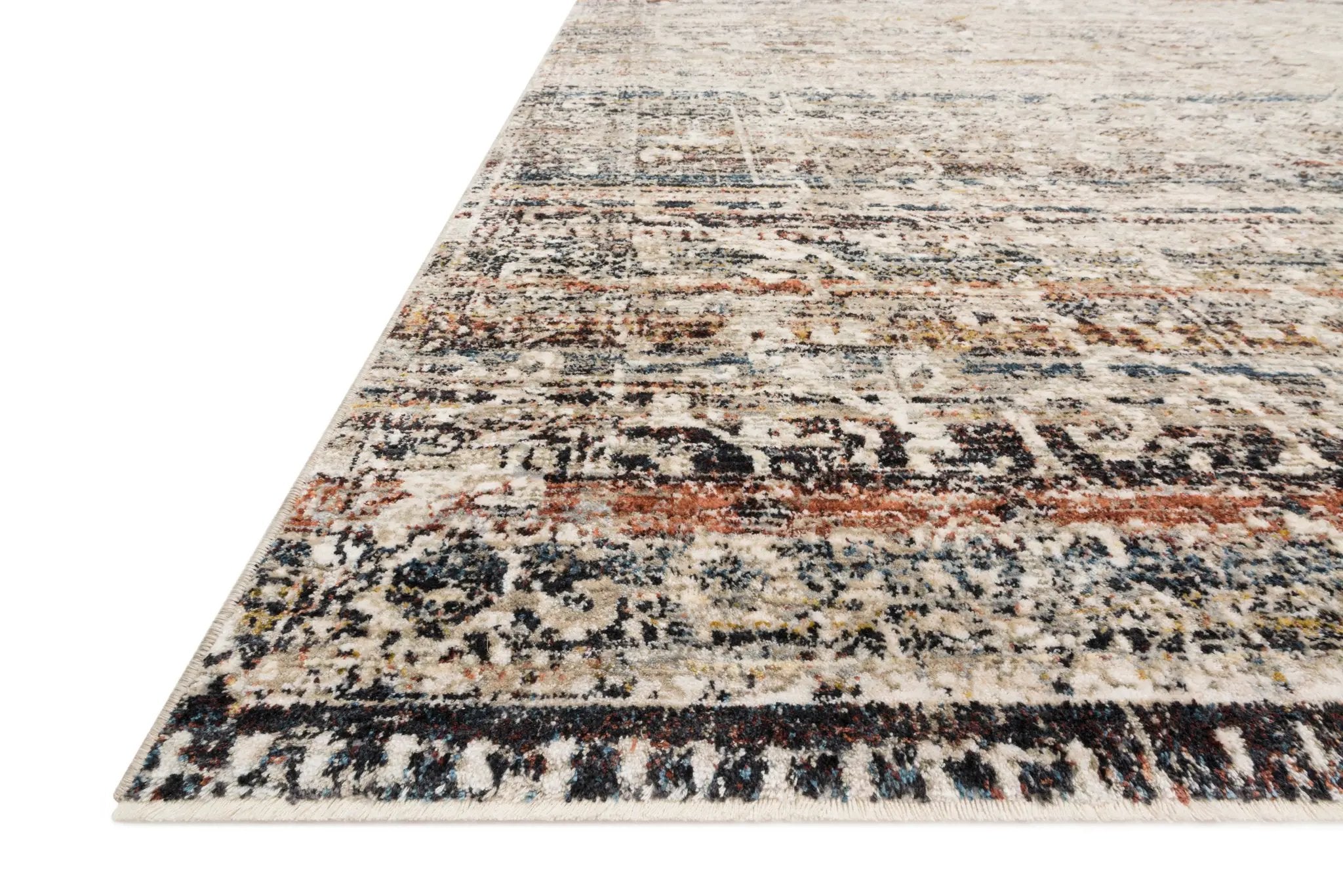 Theia THE-03 Taupe / Multi Area Rug by Loloi