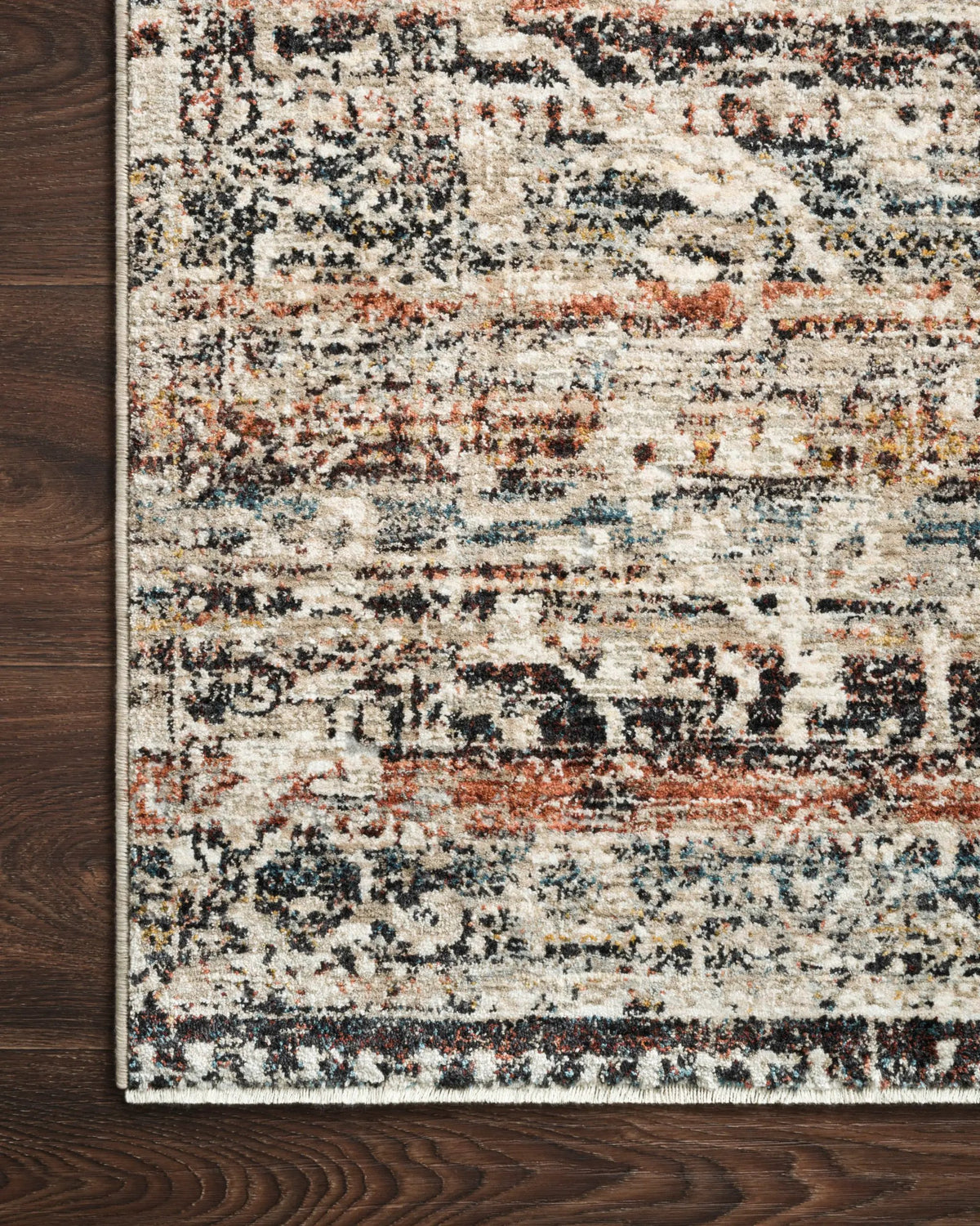 Theia THE-03 Taupe / Multi Area Rug by Loloi
