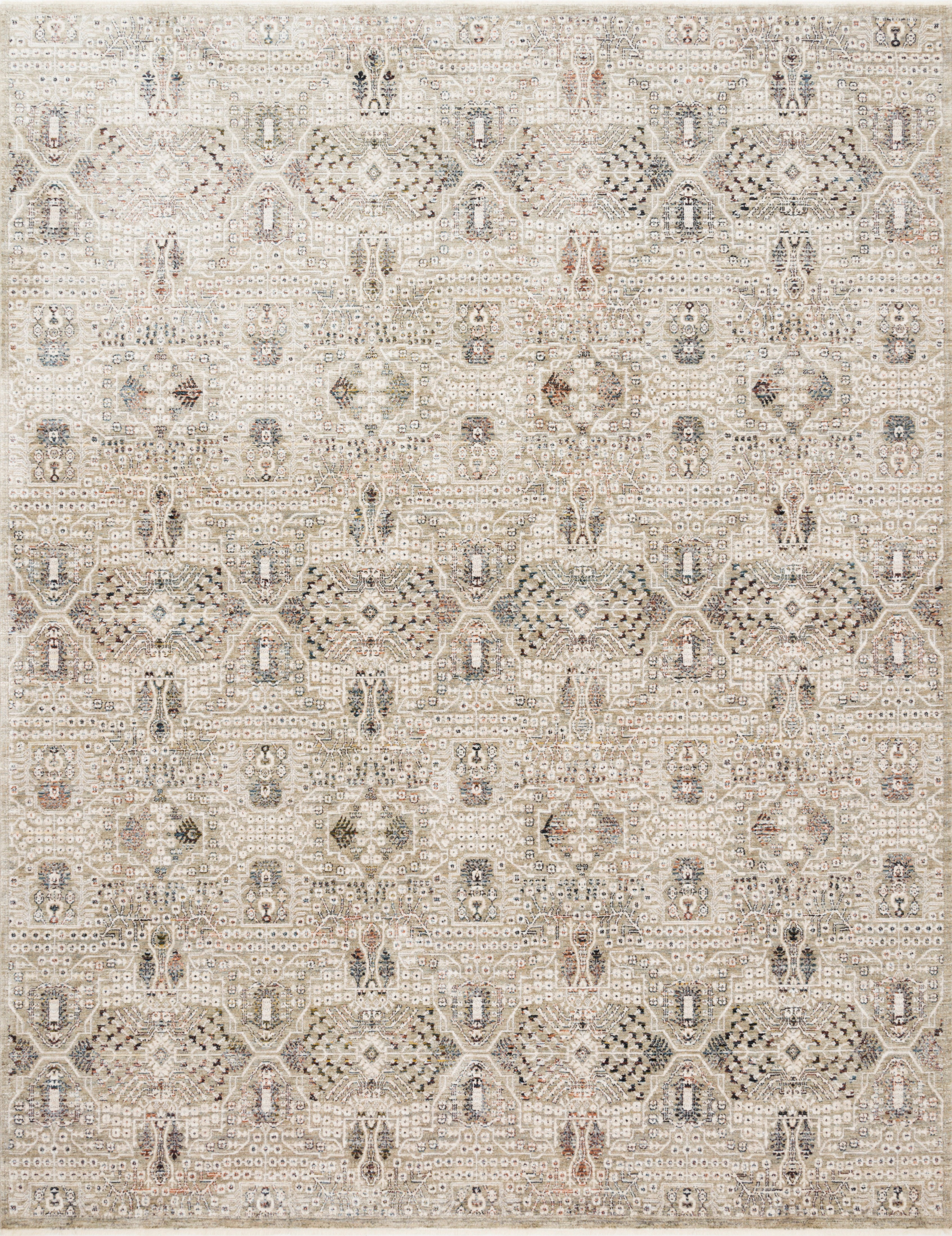 Featuring striking granite and refined ivory hues, the Theia THE-06 Granite / Ivory Area Rug is a power-loomed polyester pile and rayon area rug for any room