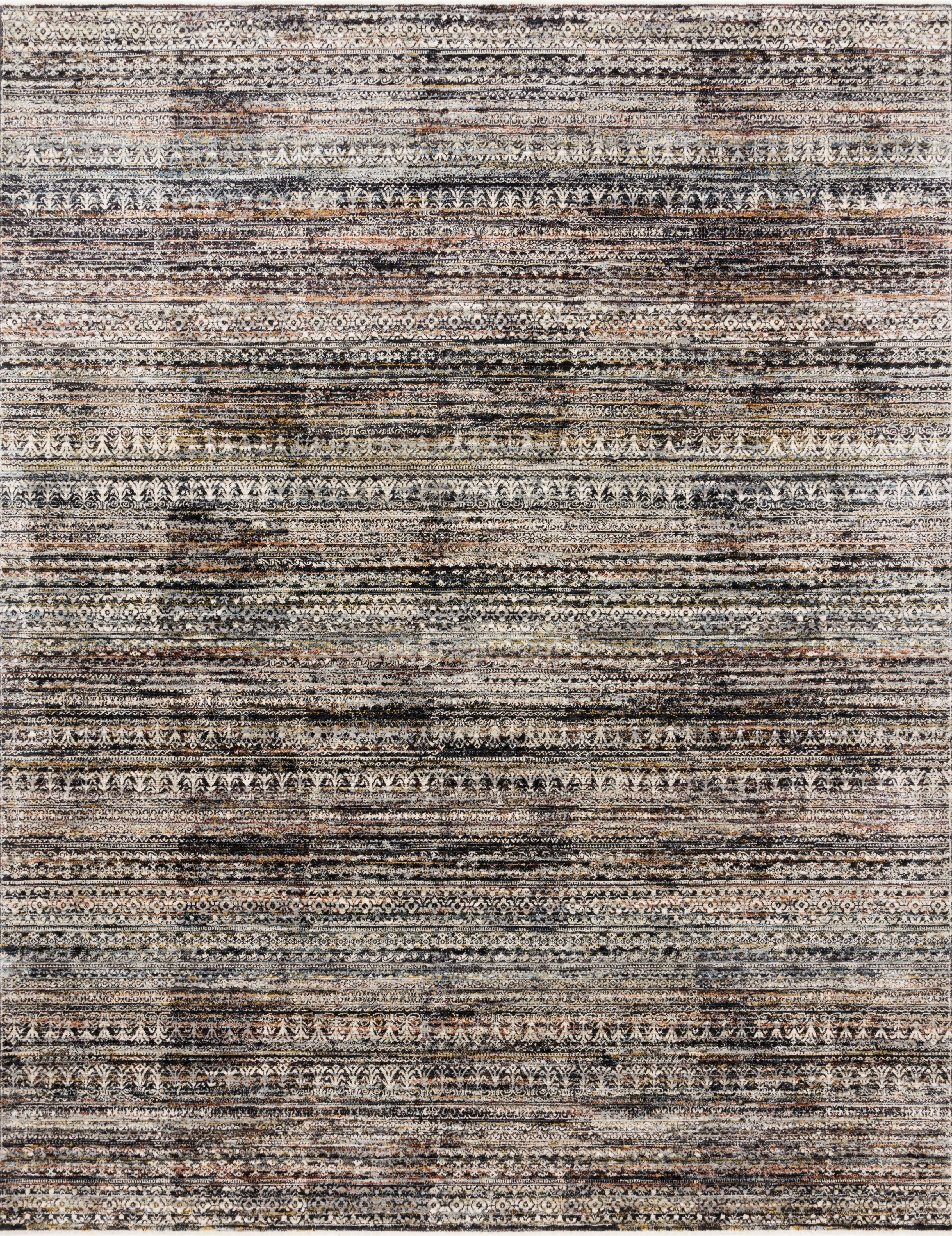 The Theia THE-08 Grey / Multi Area Rug pairs elegant grey and vibrant multi-toned tones with a power-loomed polyester pile and rayon area rug for lasting style