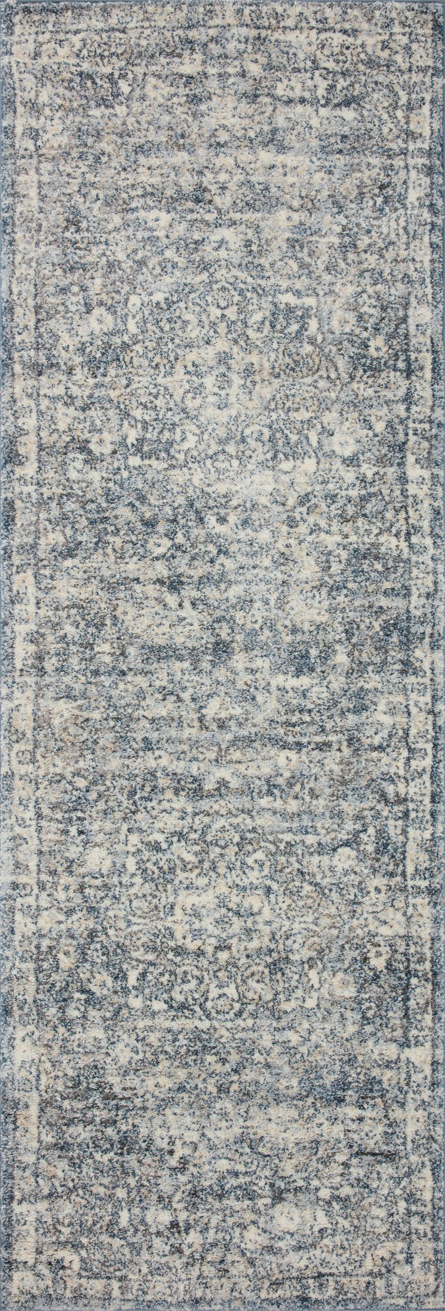 Theory THY-02 Ivory / Blue Area Rug by Loloi