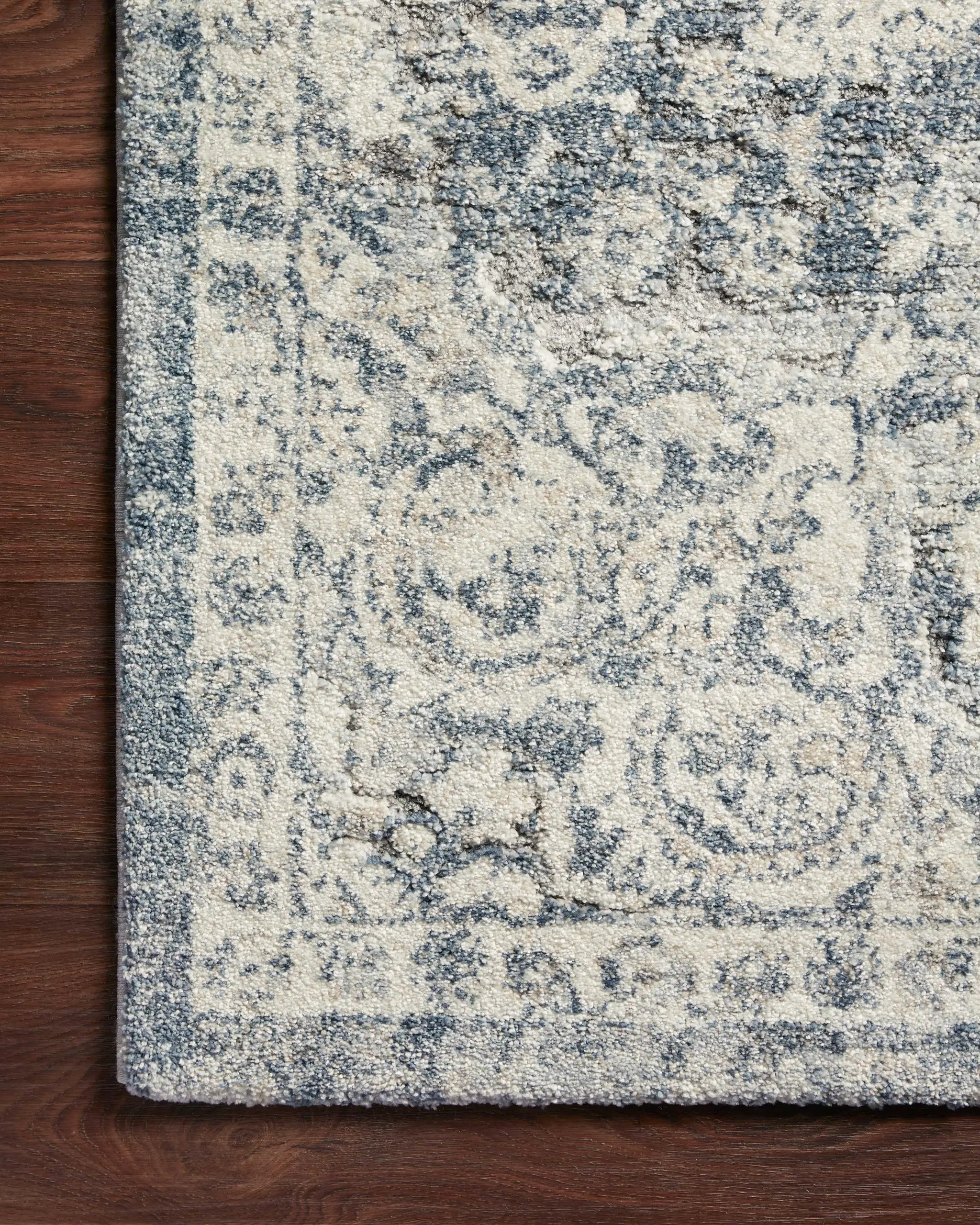 Theory THY-02 Ivory / Blue Area Rug by Loloi