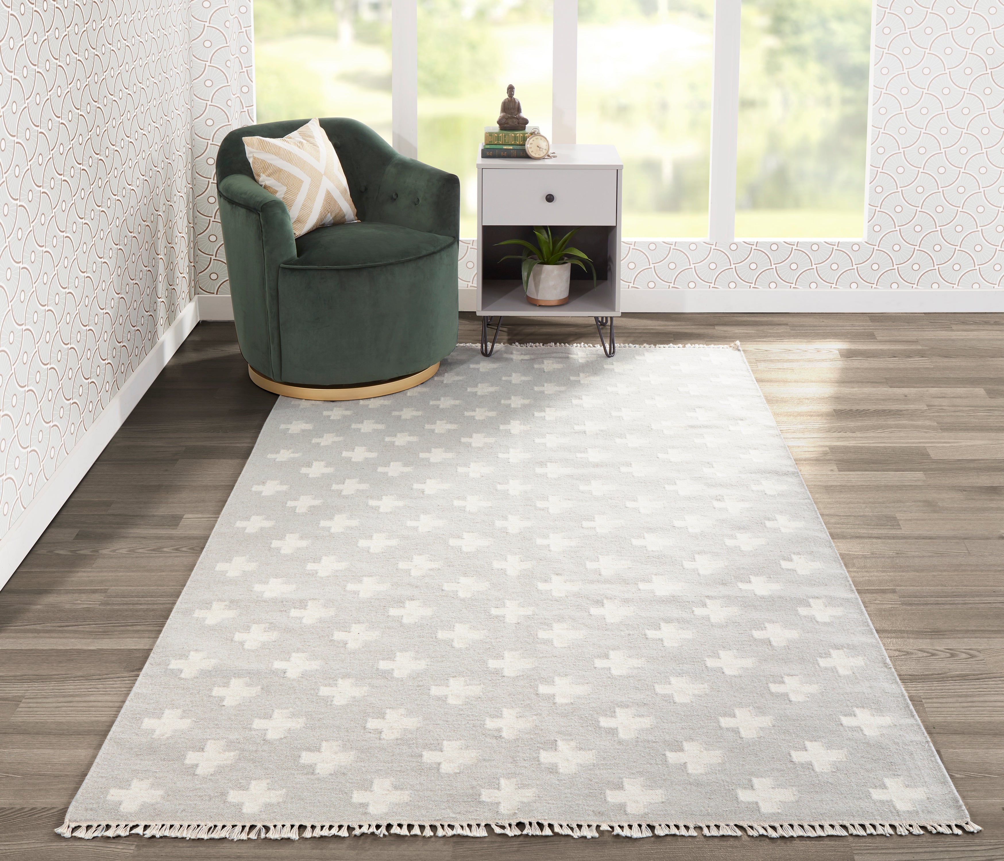 Novogratz Topanga TOP-1 Grey Area Rug by Momeni