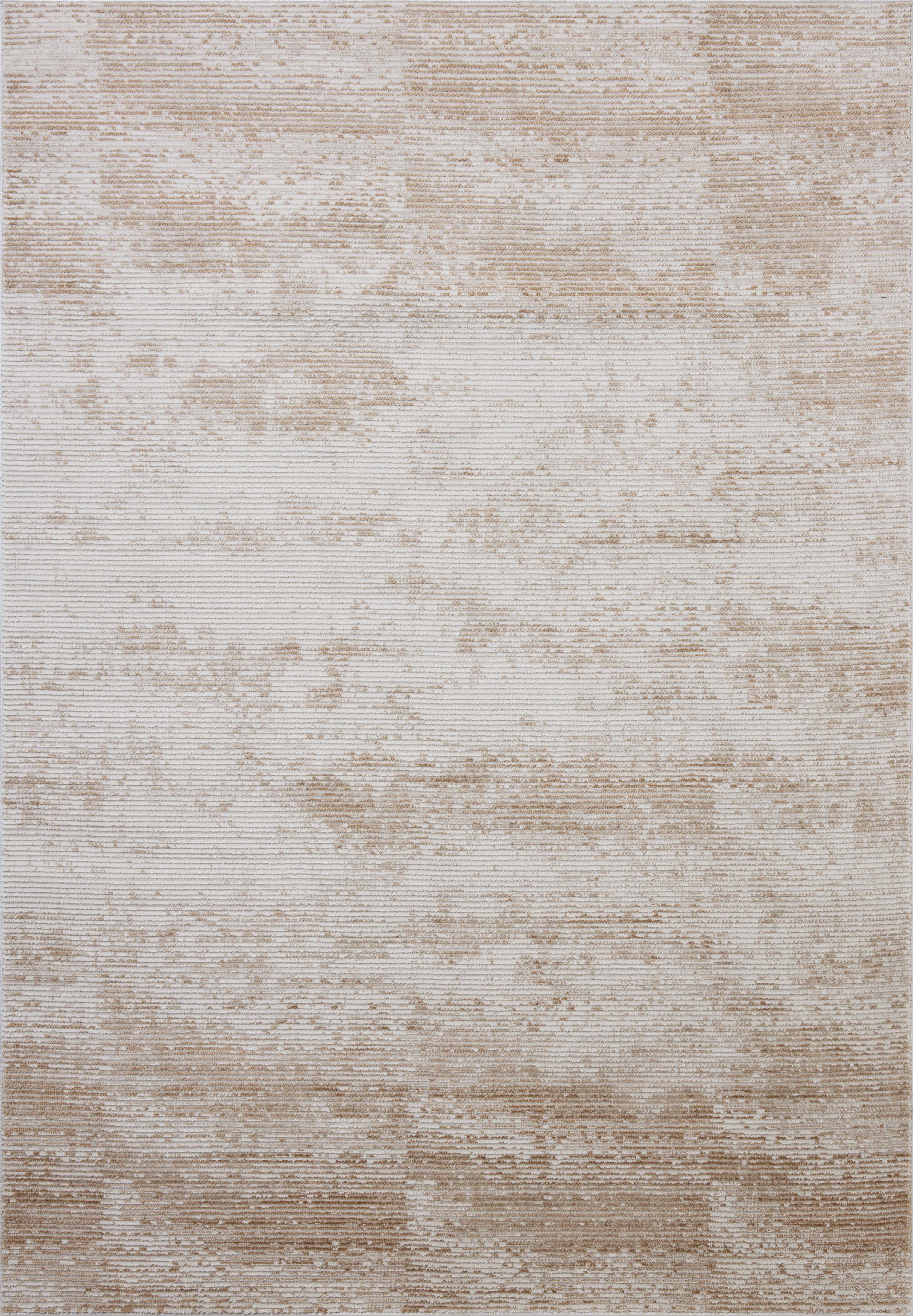 Designed with abstract artistry in sandy and warm beige hues, the Townes TOW-03 Sand / Beige Area Rug is a power-loomed polyester area rug that stands out