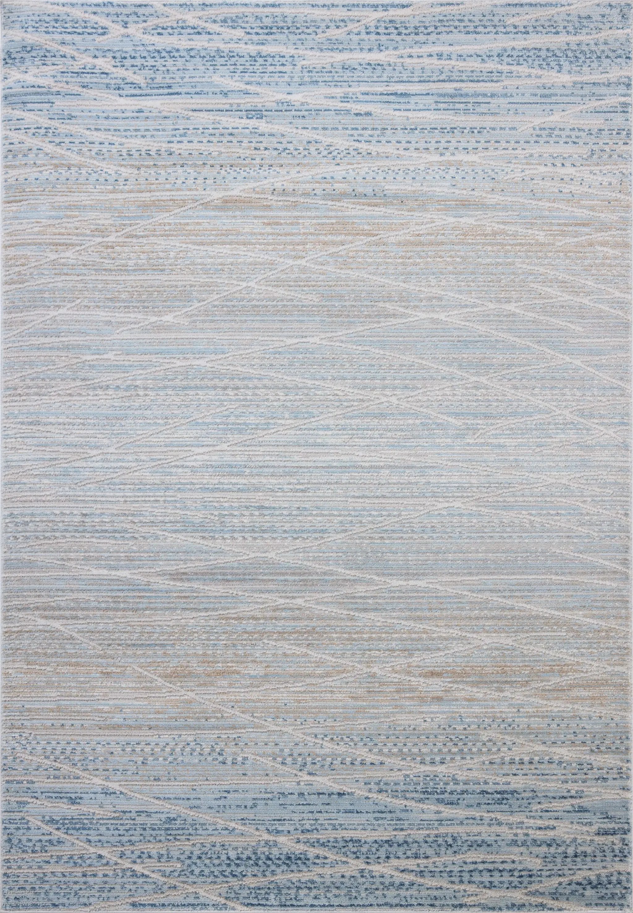 Townes TOW-07 Natural / Sky Area Rug by Loloi