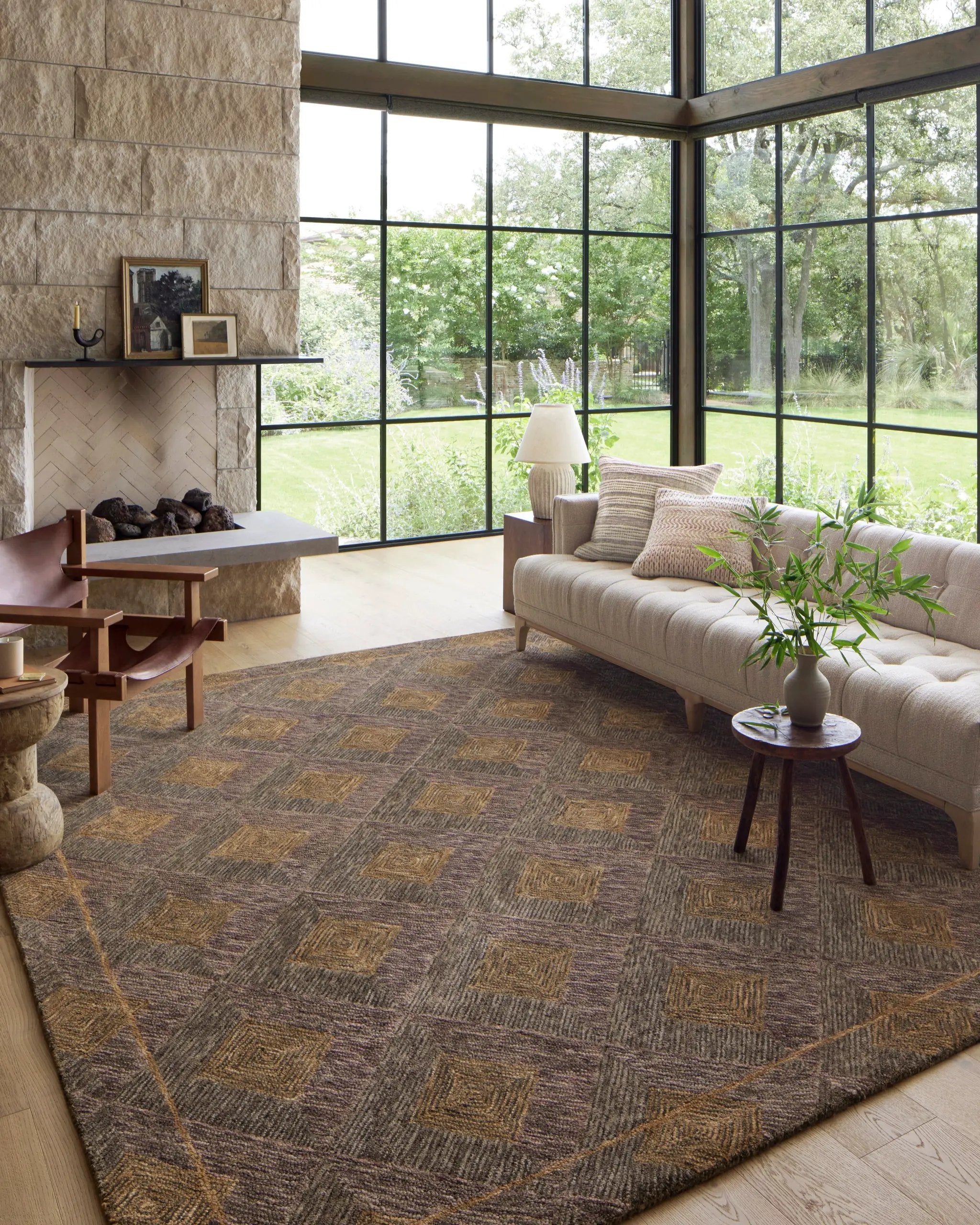Varena VAR-04 Plum / Gold Area Rug by Loloi