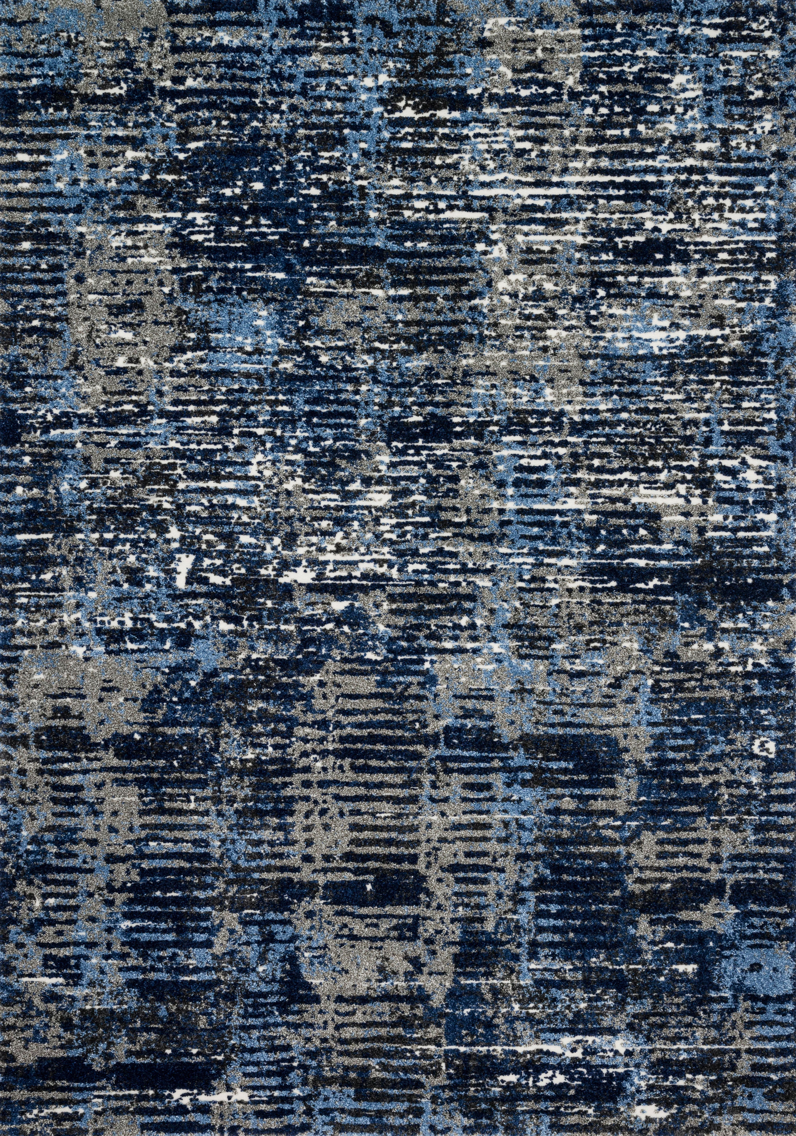 Layered in dark blue and elegant grey hues with contemporary and vintage patterns, the Viera VR-09 Dark Blue / Grey Area Rug is a power-loomed polypropylene and polyester area rug perfect for any setting
