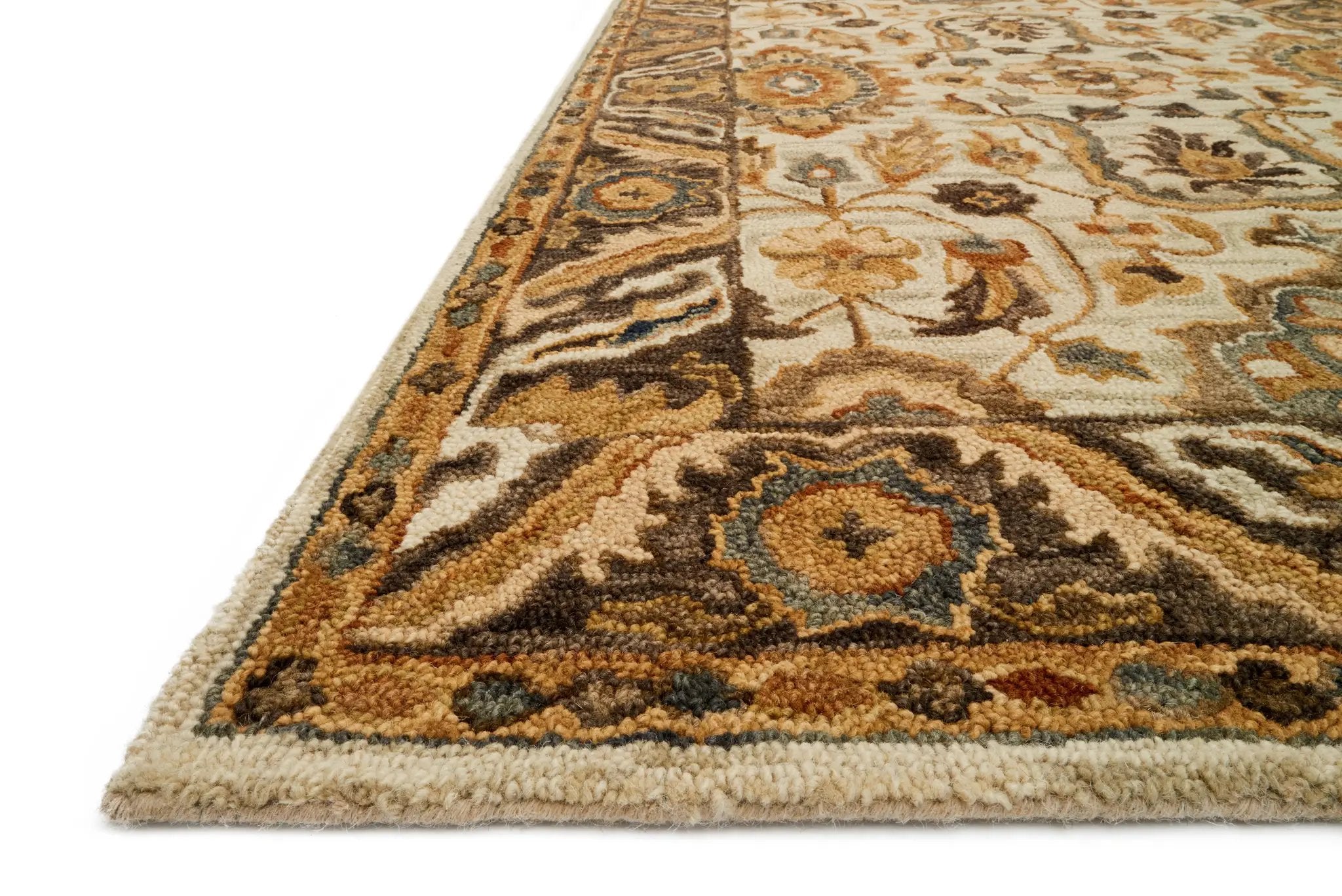 Victoria VK-02 Ivory / Dk Taupe Area Rug by Loloi