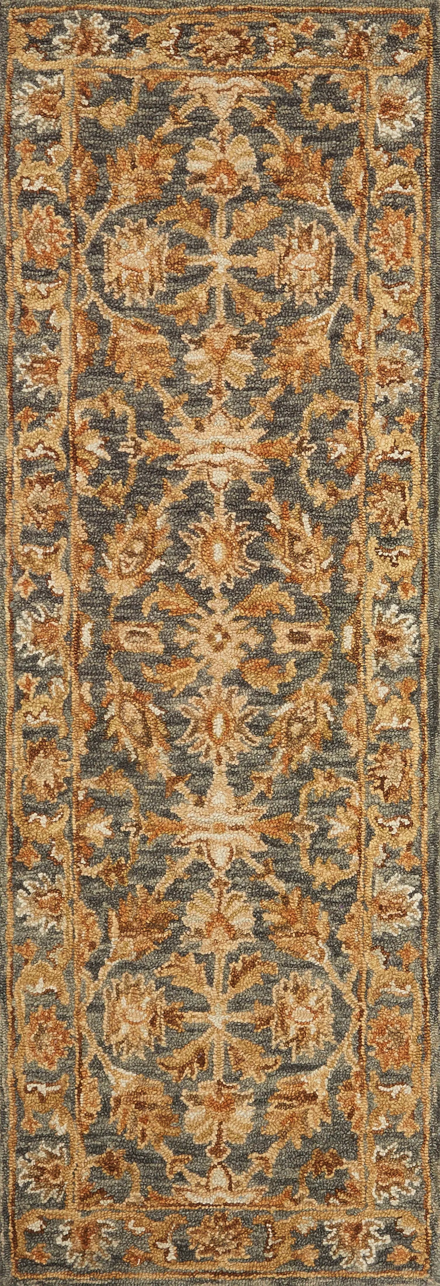 Victoria VK-05 Slate / Slate Area Rug by Loloi