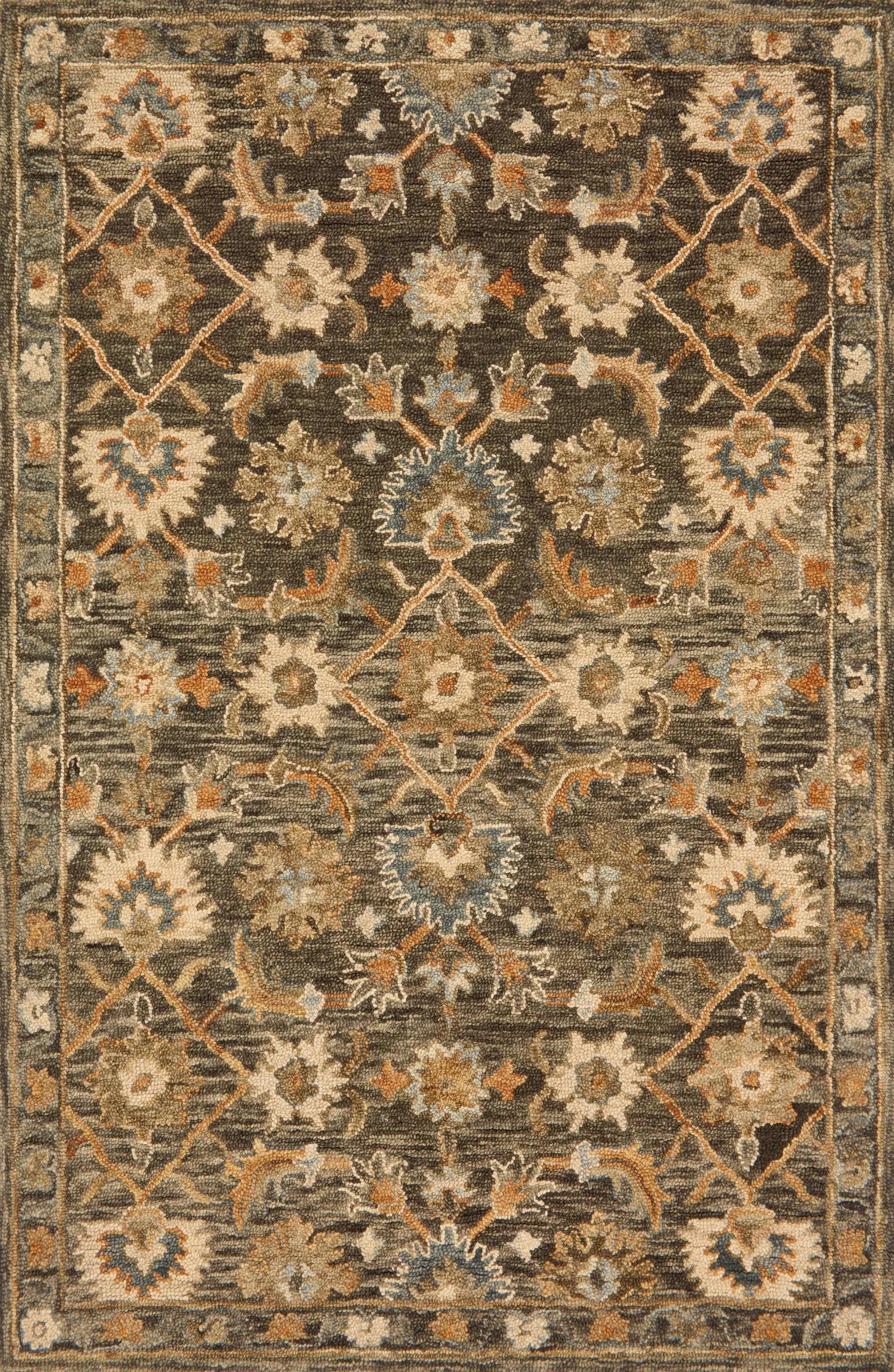 Victoria VK-08 Dk Taupe / Multi Area Rug by Loloi