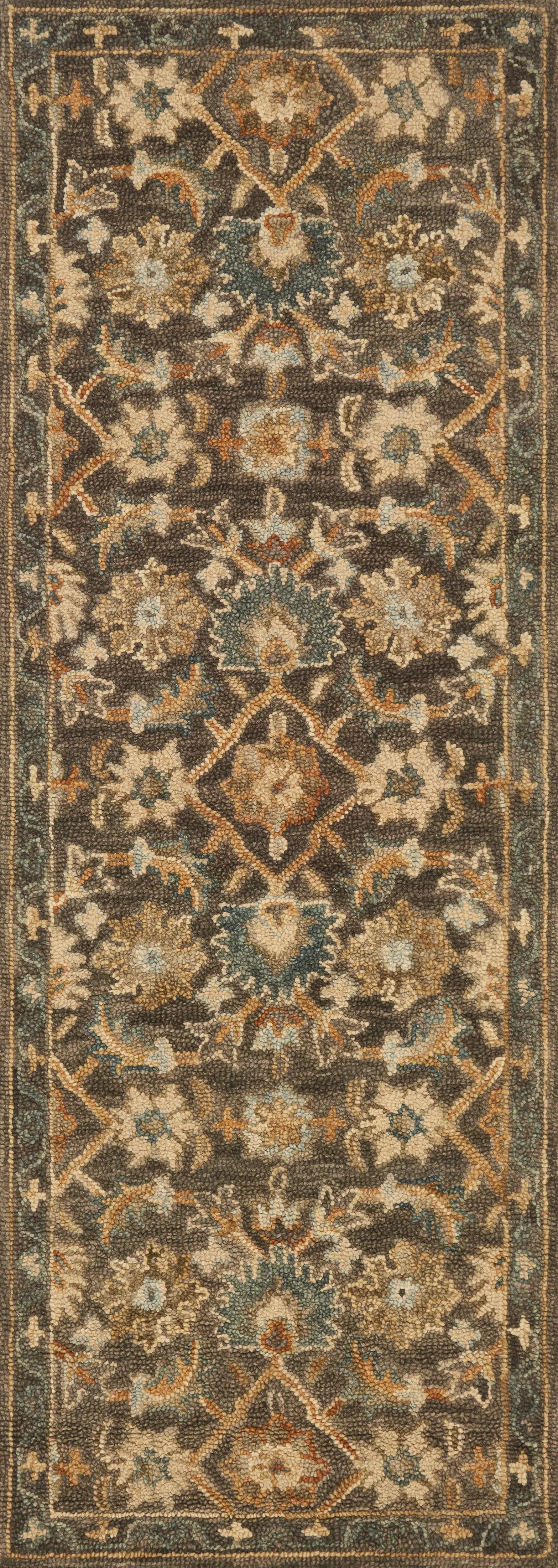 Victoria VK-08 Dk Taupe / Multi Area Rug by Loloi
