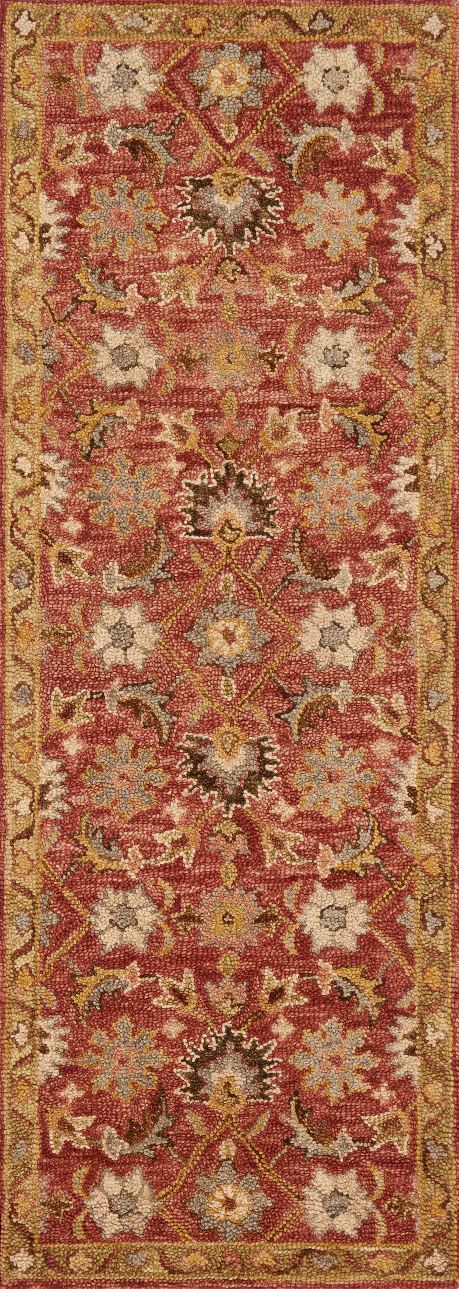 Victoria VK-09 Terracotta / Gold Area Rug by Loloi