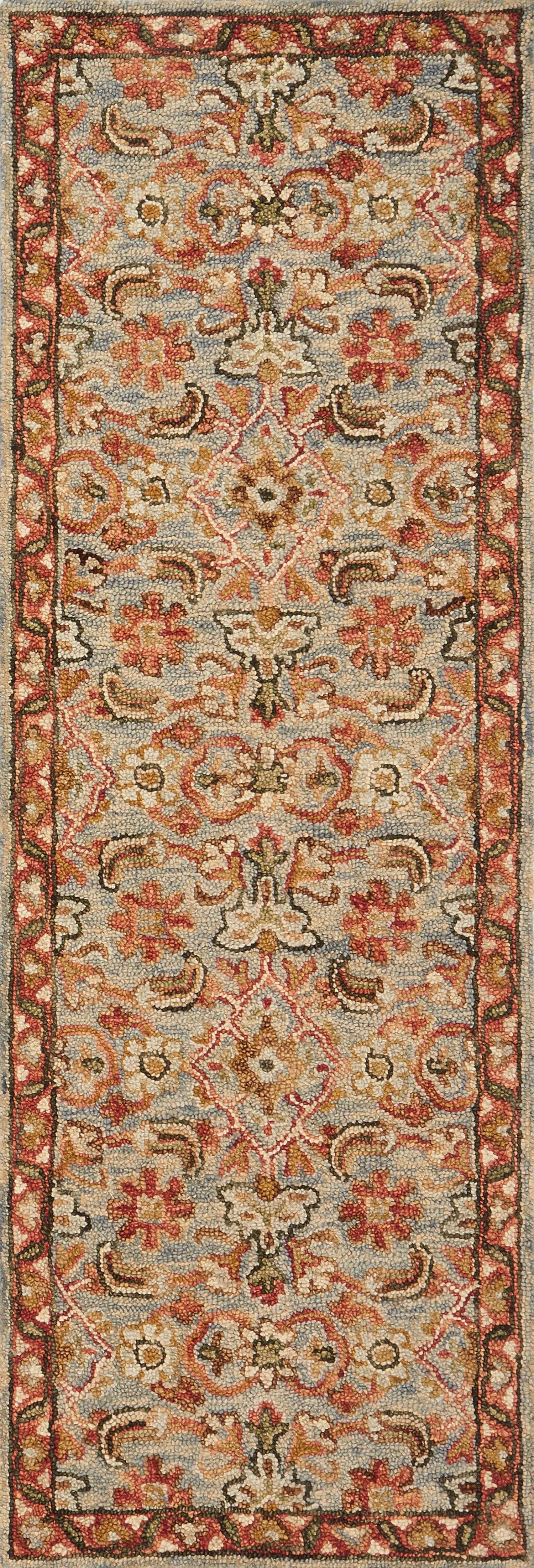 Victoria VK-10 Slate / Terracotta Area Rug by Loloi