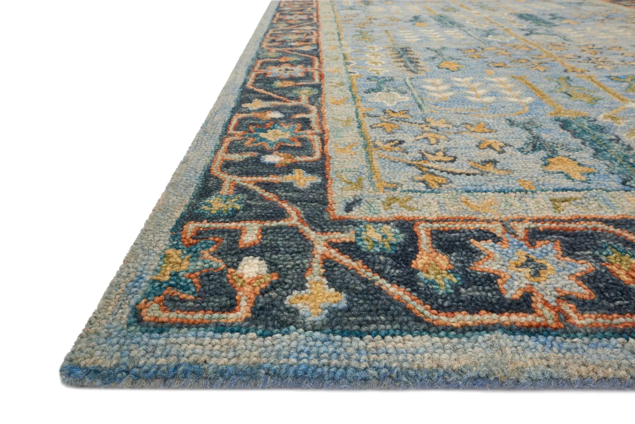 Victoria VK-12 Lt Blue / Dk Blue Area Rug by Loloi