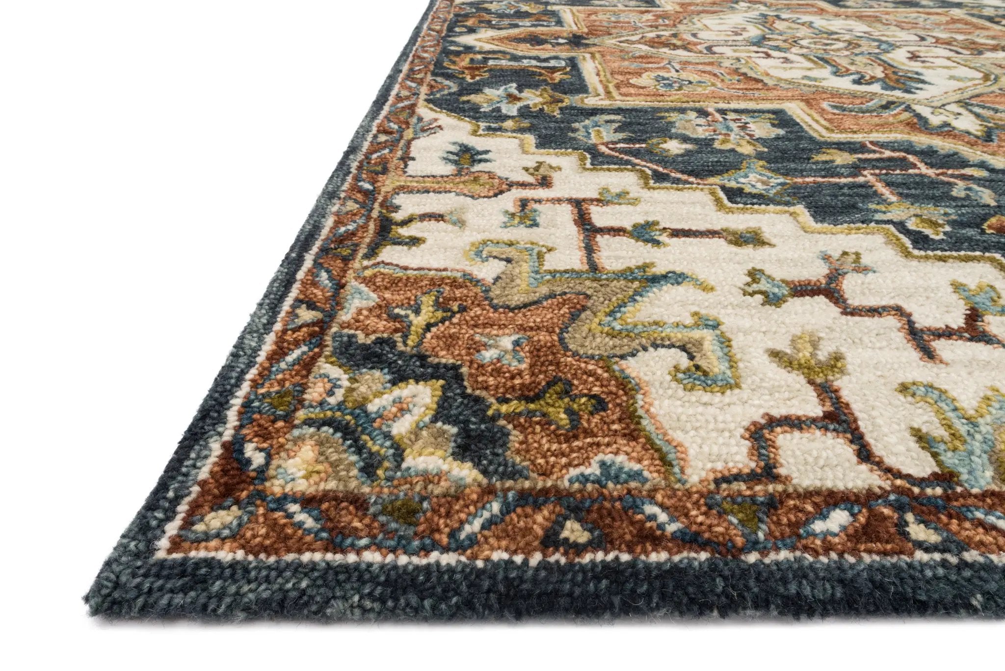 Victoria VK-19 Blue / Multi Area Rug by Loloi