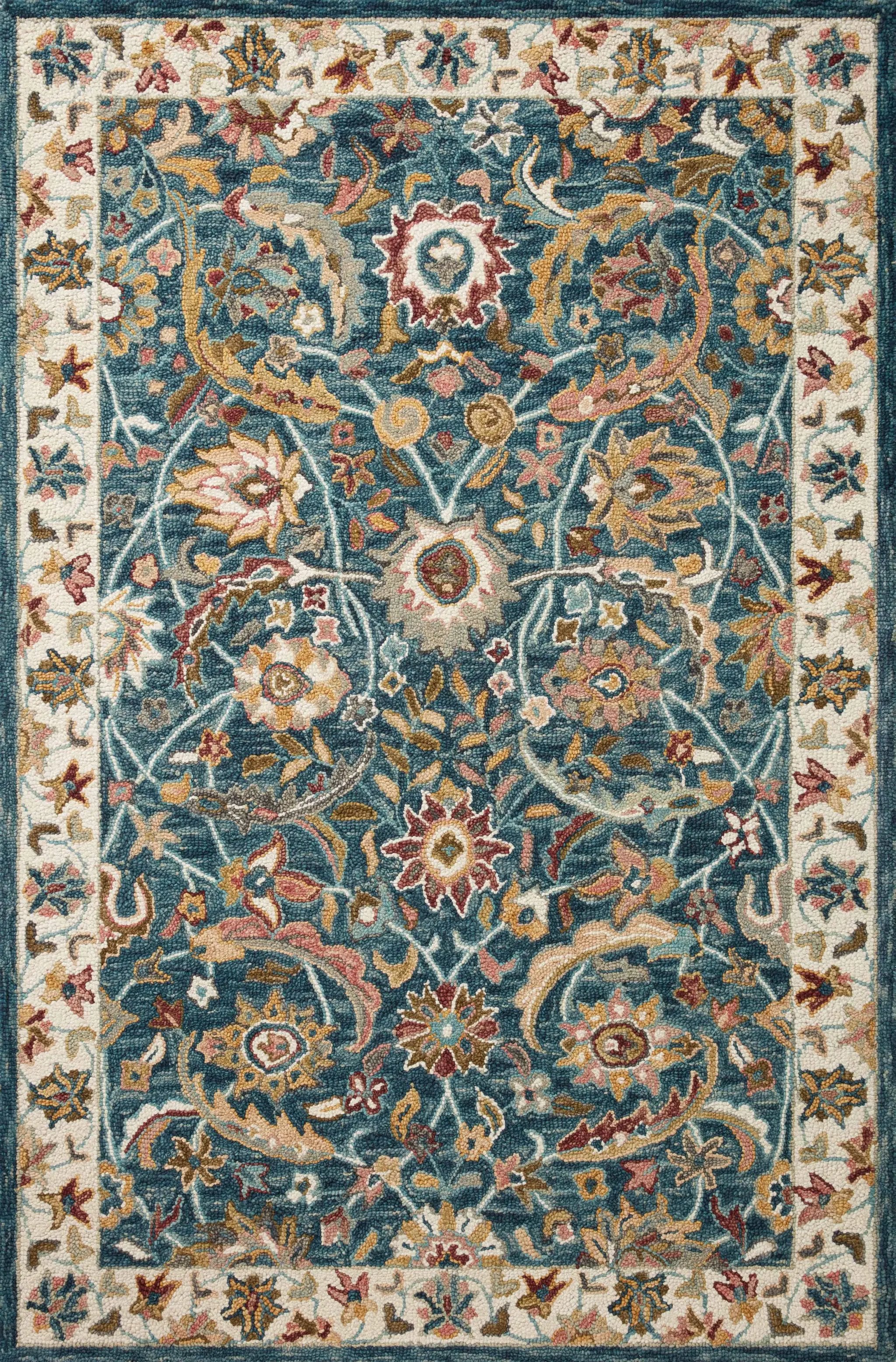 Victoria VK-24 Ocean / Multi Area Rug by Loloi