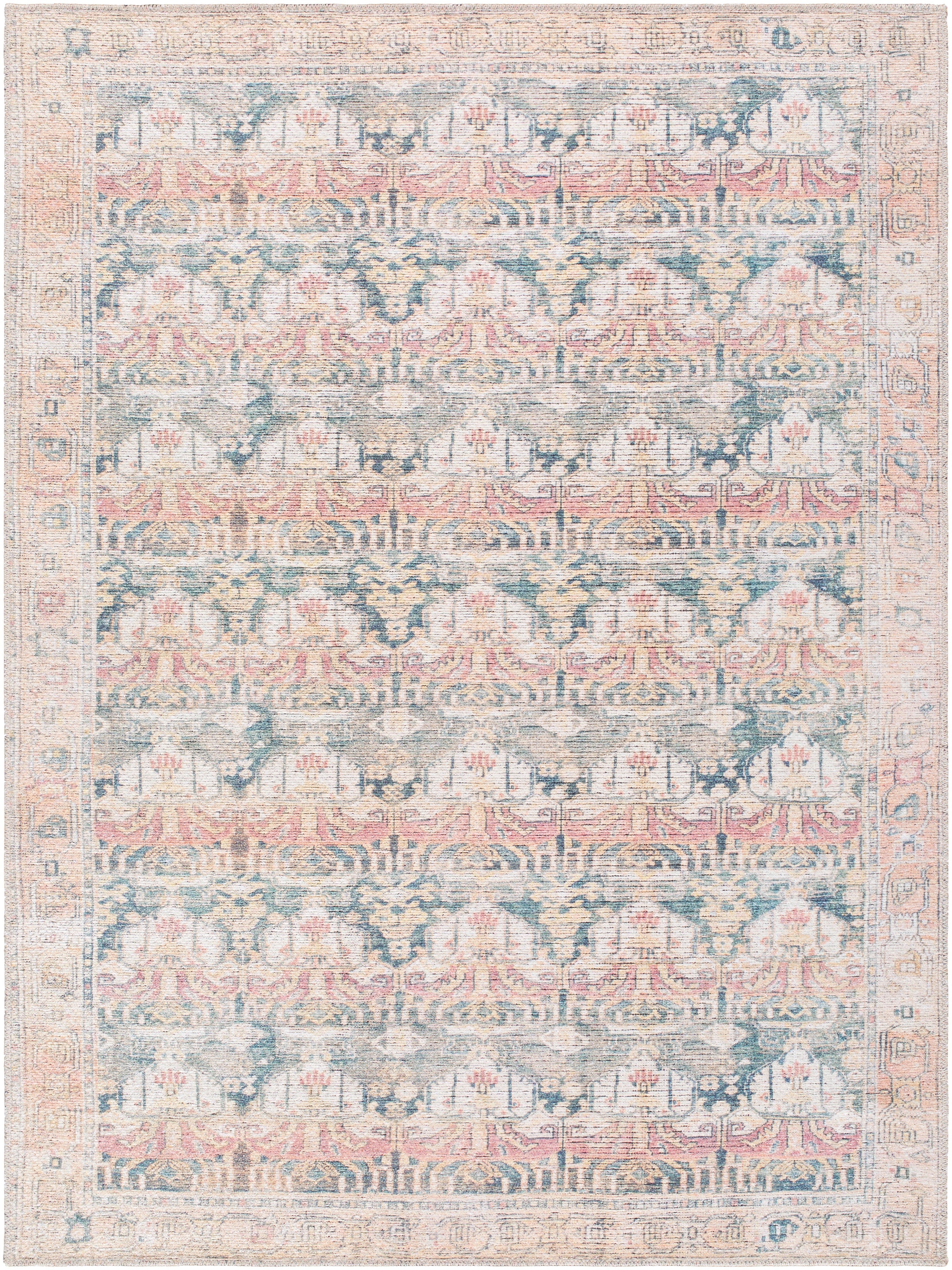 Surya Vinny VNY-2317 Medium Green Machine Washable Area Rug by LIVABLISS